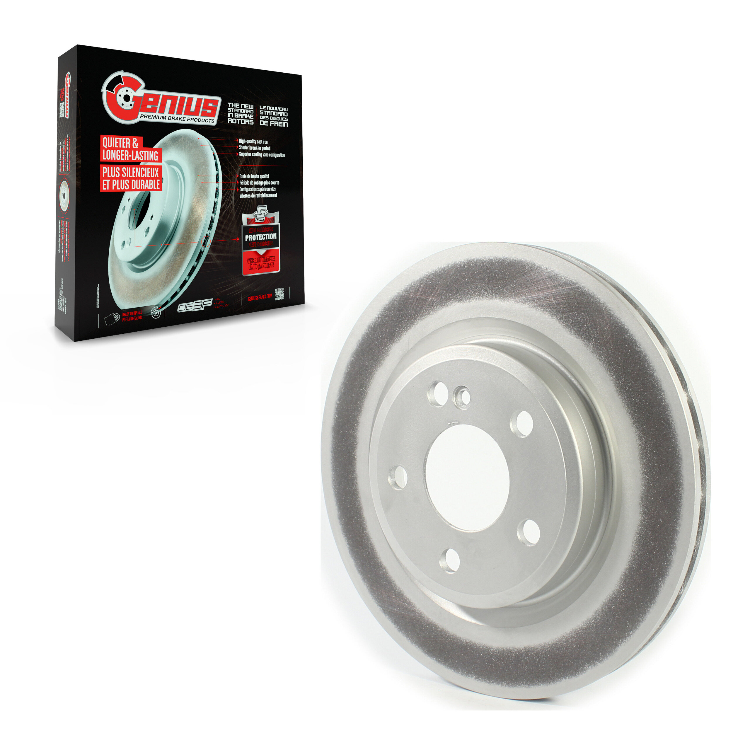 Genius - GCR-982380 - Rear Disc Brake Rotor