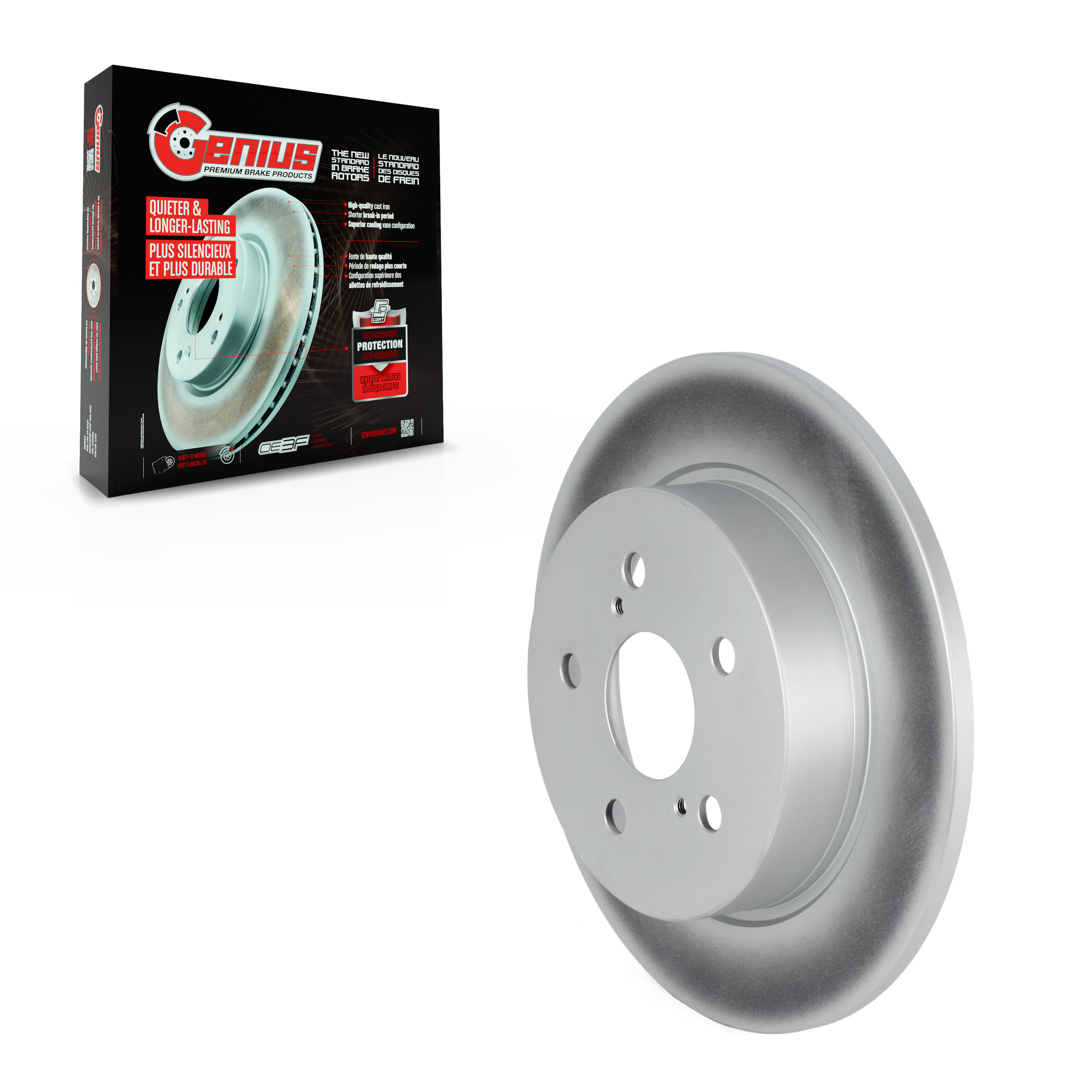 Genius - GCR-982498 - Rear Disc Brake Rotor