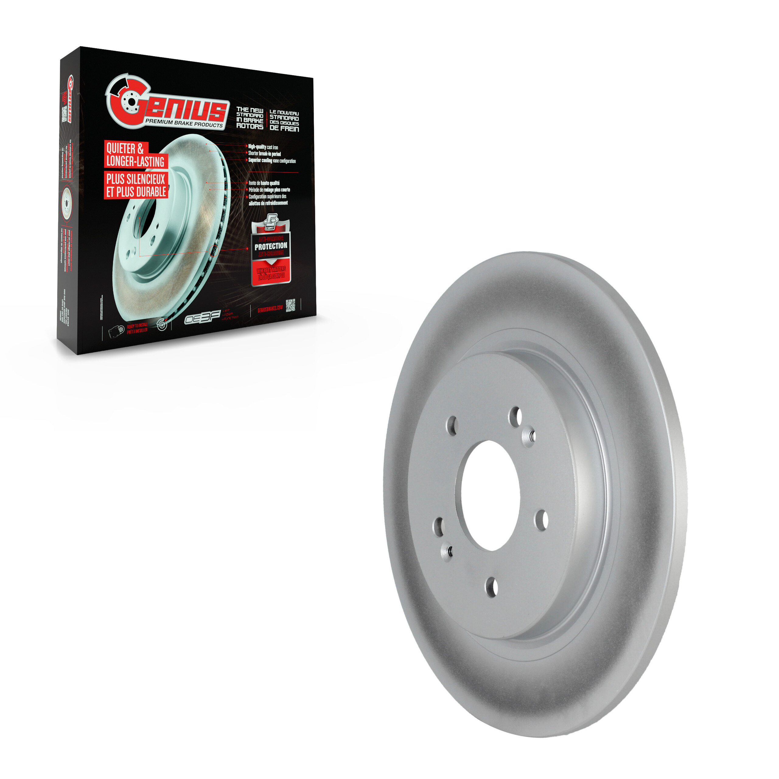 Genius - GCR-982513 - Rear Disc Brake Rotor