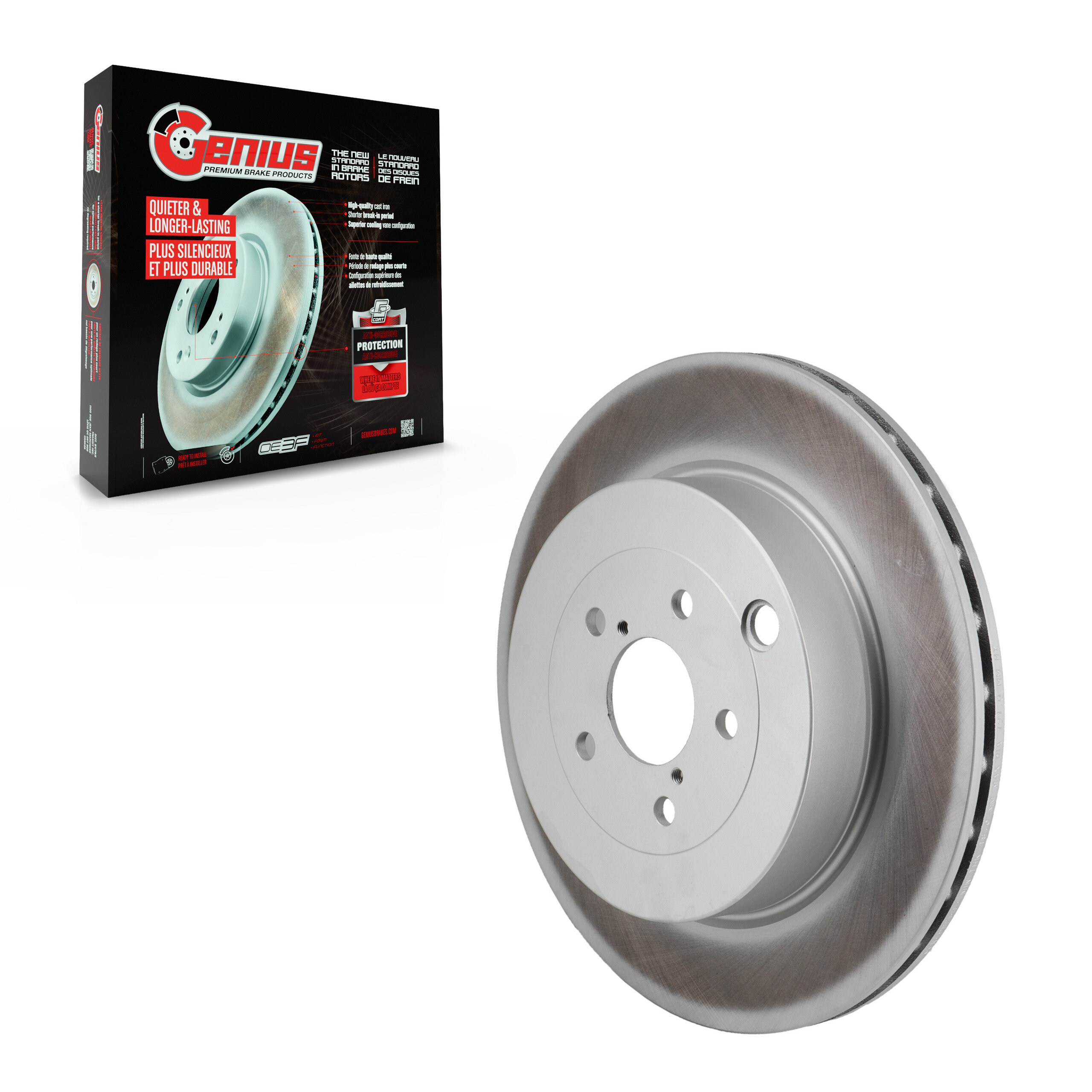 Genius - GCR-982545 - Rear Disc Brake Rotor