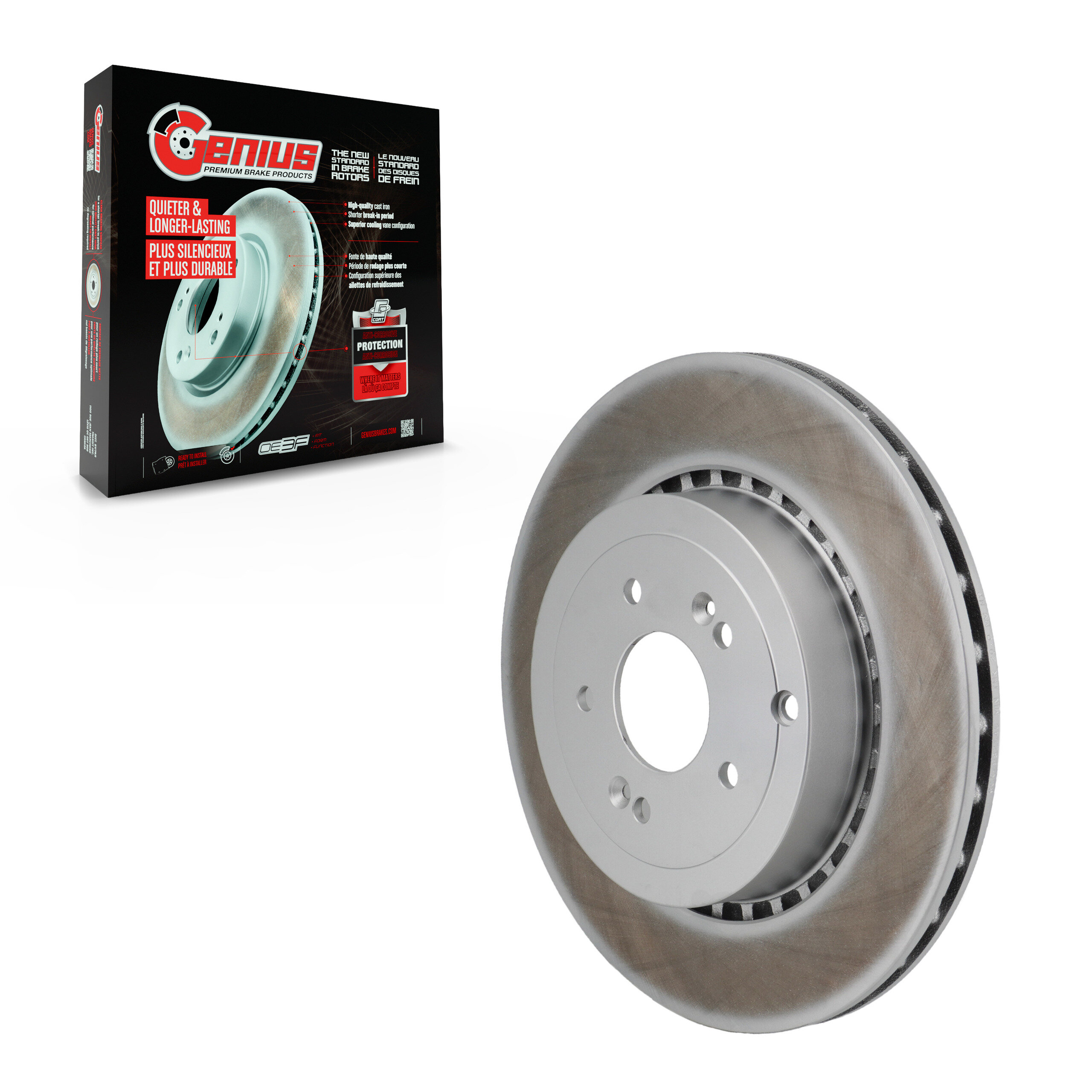 Genius - GCR-982546 - Rear Disc Brake Rotor
