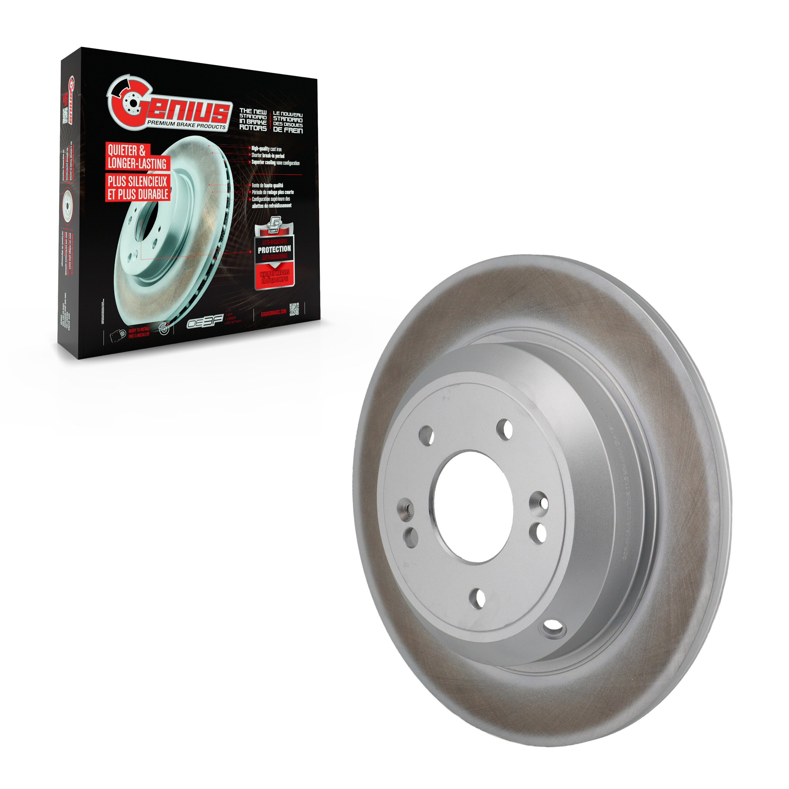 Genius - GCR-982548 - Rear Disc Brake Rotor