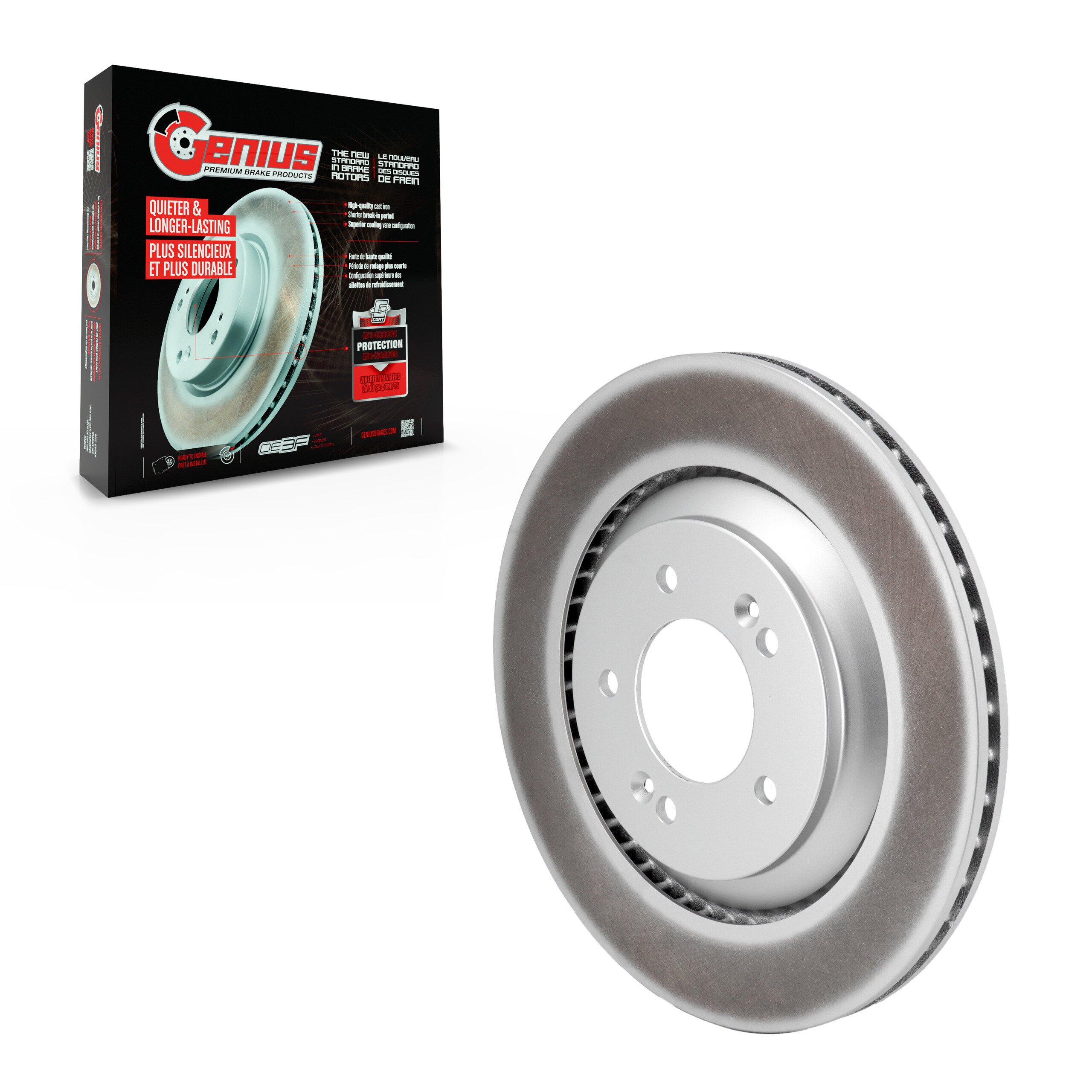 Genius - GCR-982564 - Rear Disc Brake Rotor