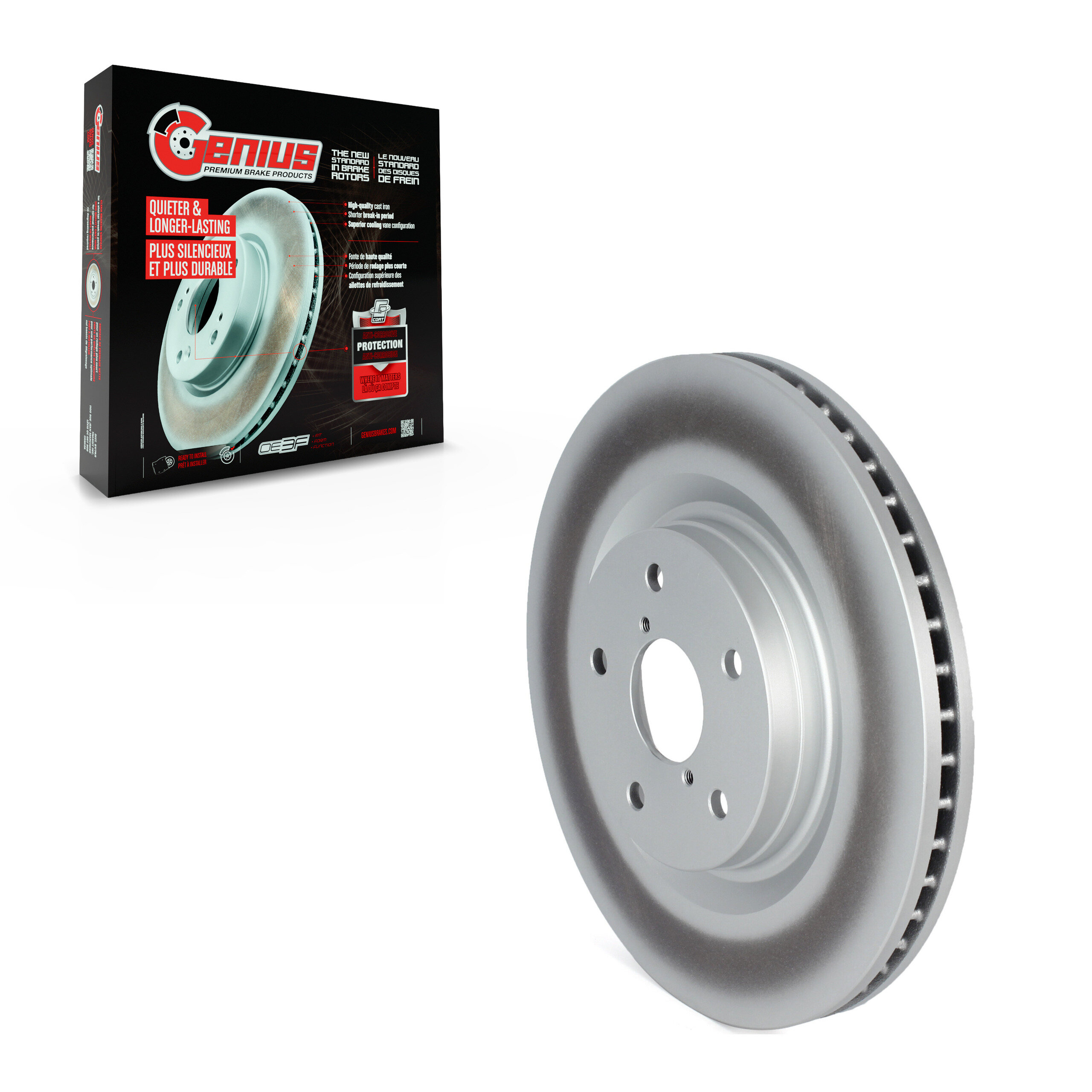 Genius - GCR-982567 - Front Disc Brake Rotor