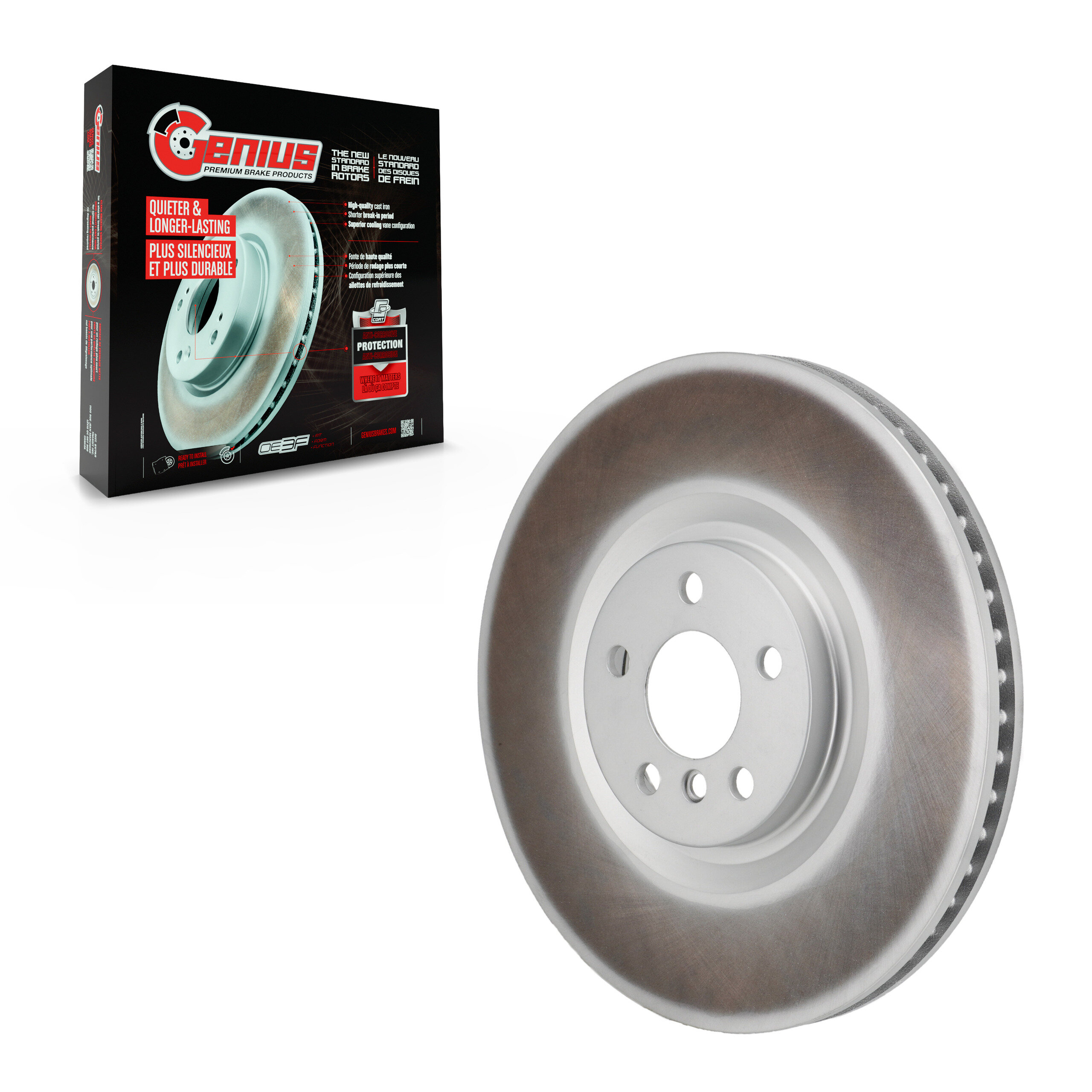 Genius - GCR-982620 - Front Right Disc Brake Rotor
