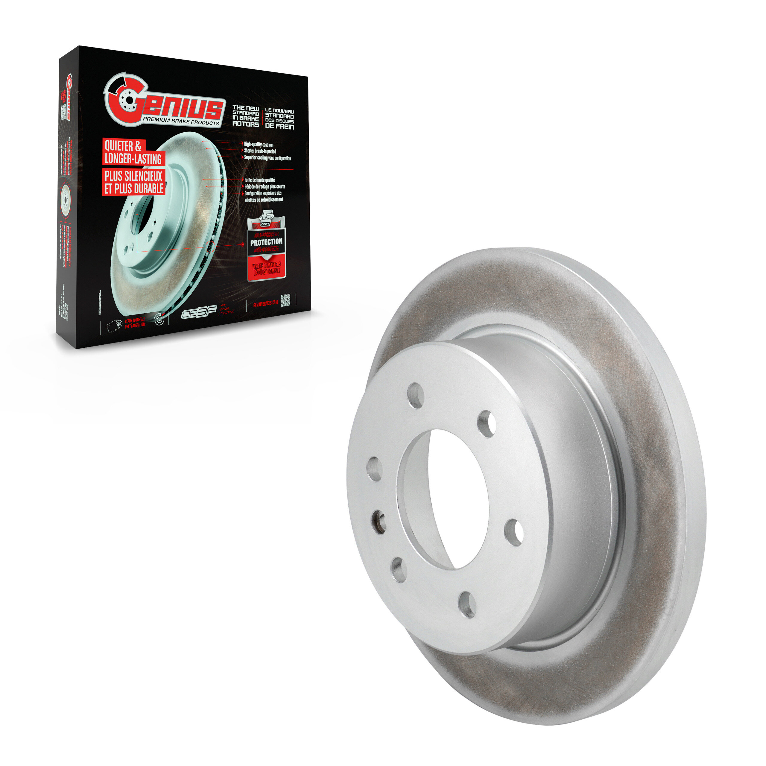 Genius - GCR-982638 - Rear Disc Brake Rotor
