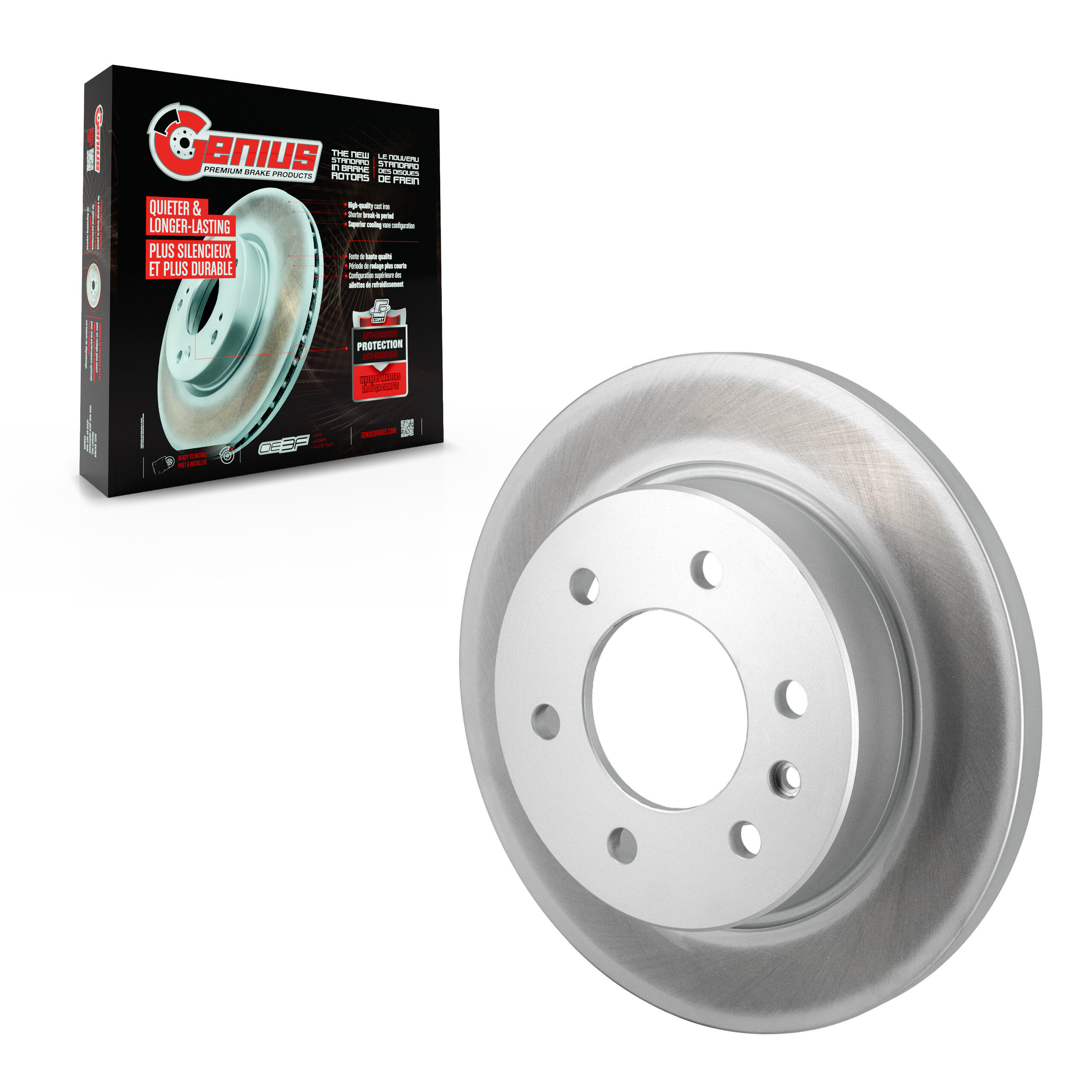Genius - GCR-982639 - Rear Disc Brake Rotor