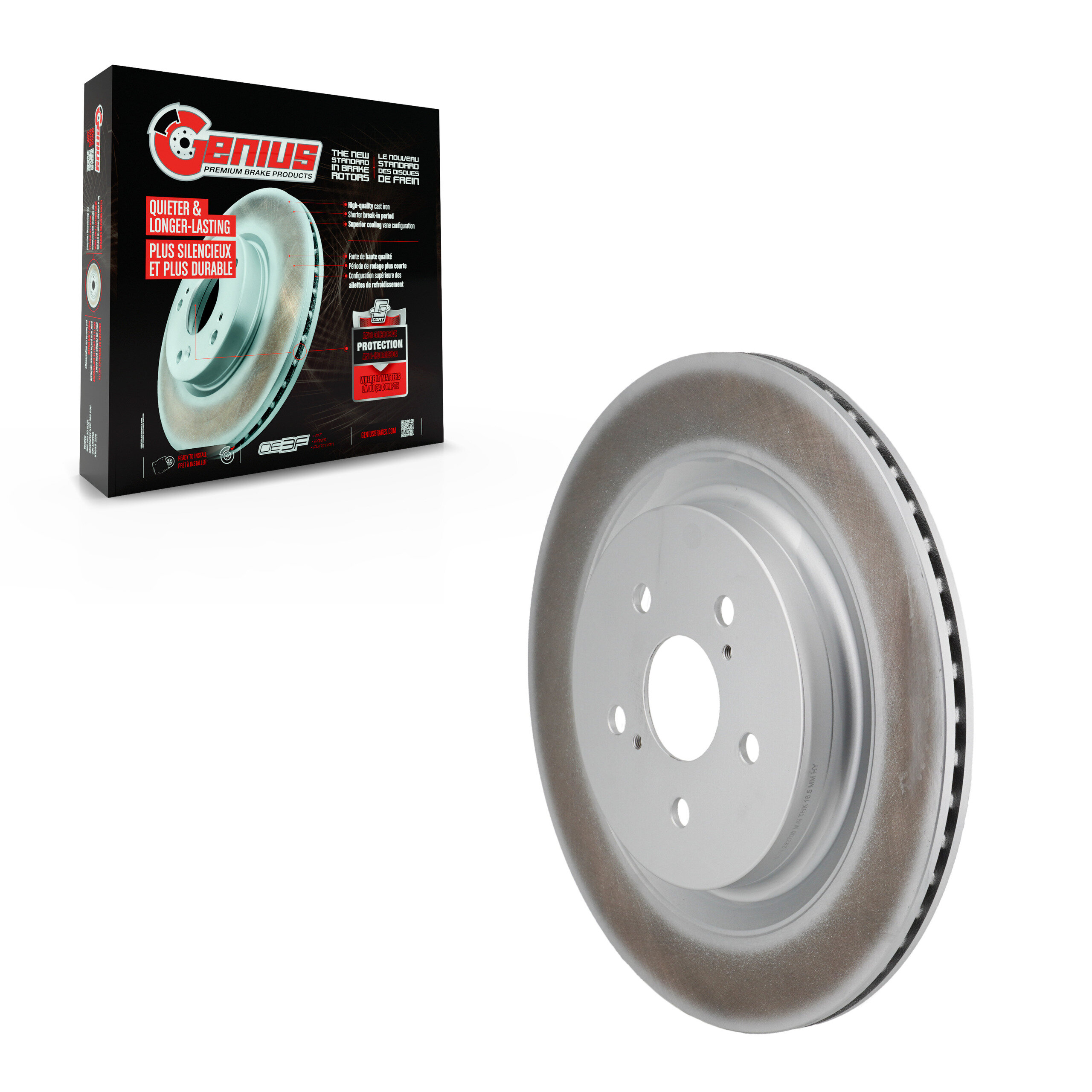 Genius - GCR-982706 - Rear Disc Brake Rotor