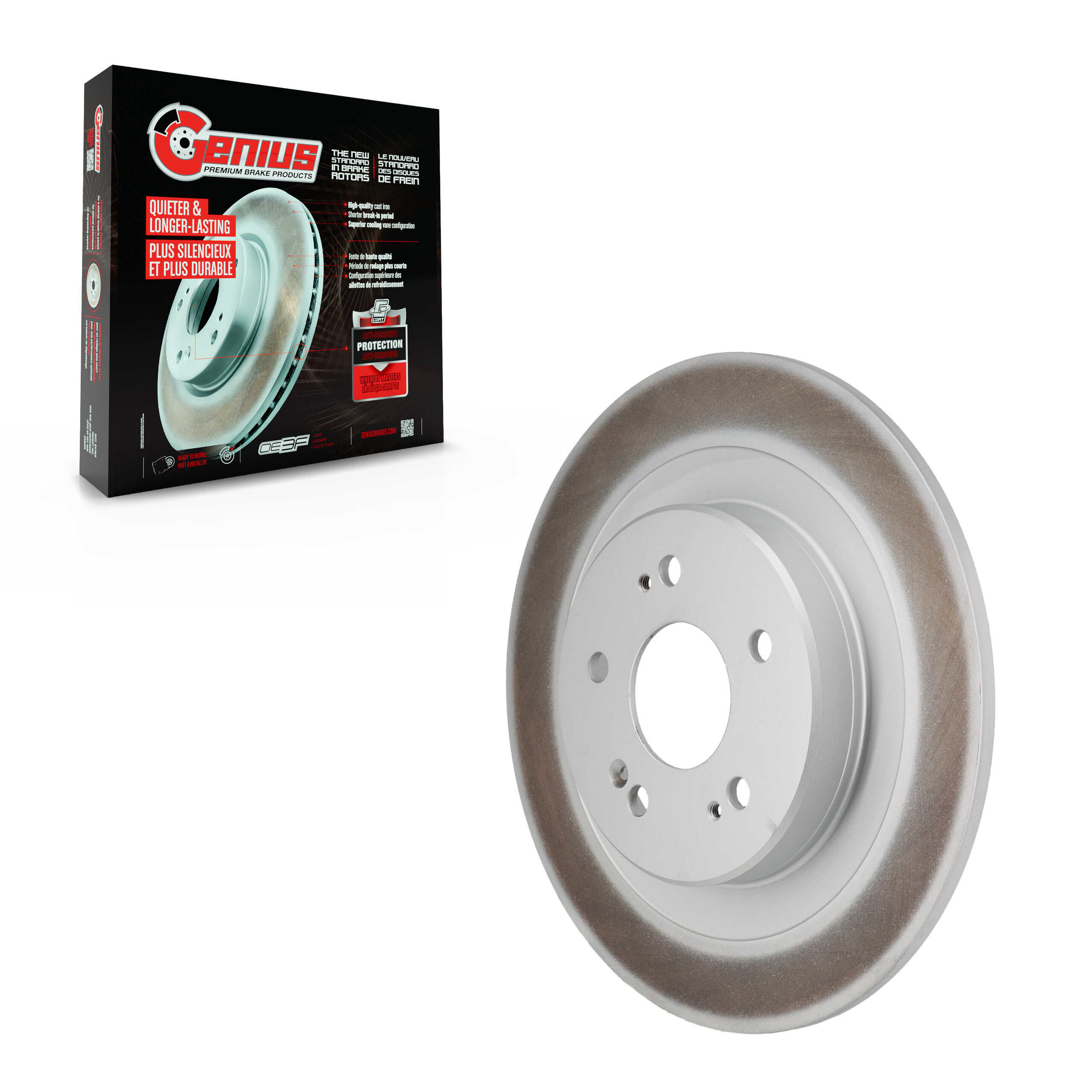 Genius - GCR-982749 - Rear Disc Brake Rotor