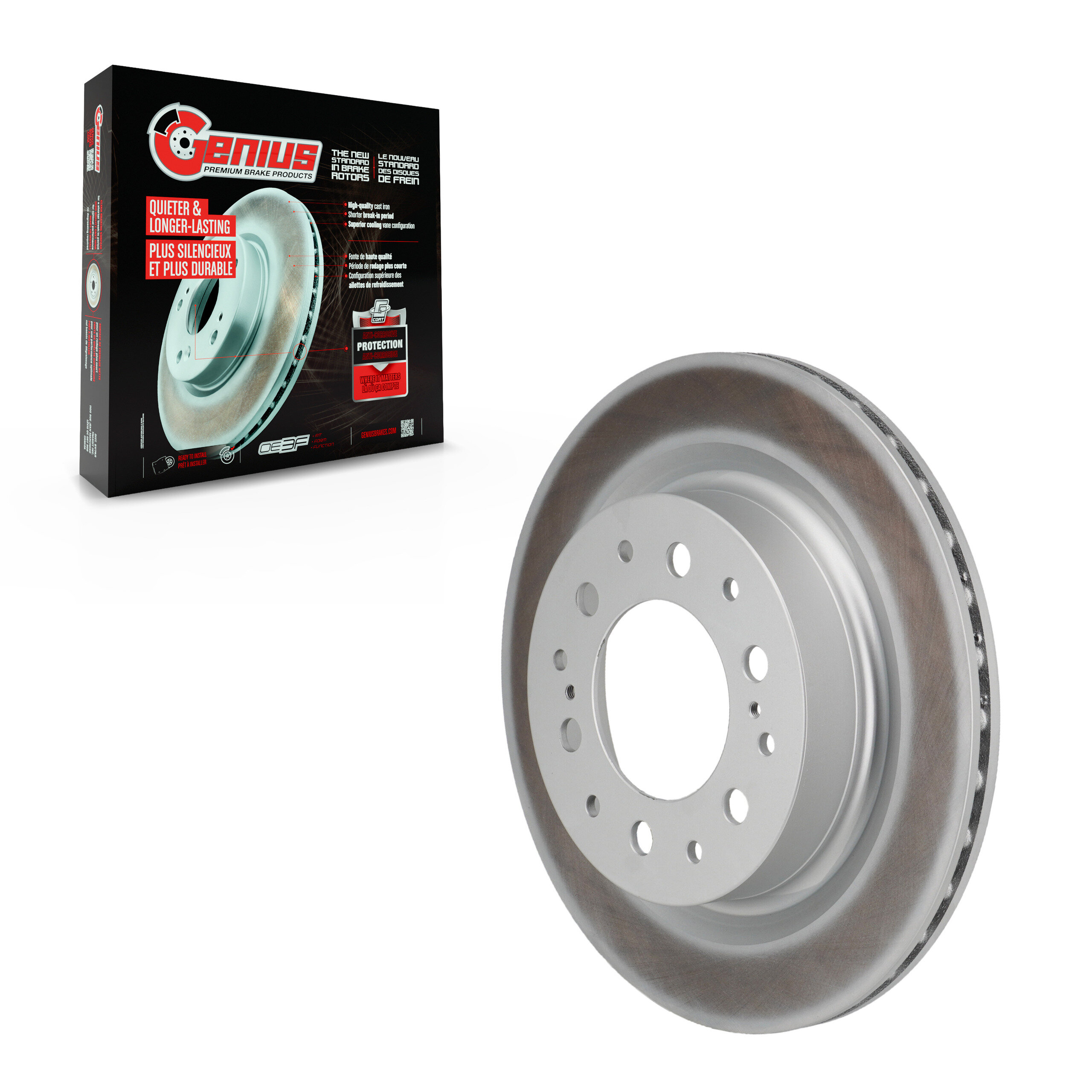 Genius - GCR-982853 - Rear Disc Brake Rotor