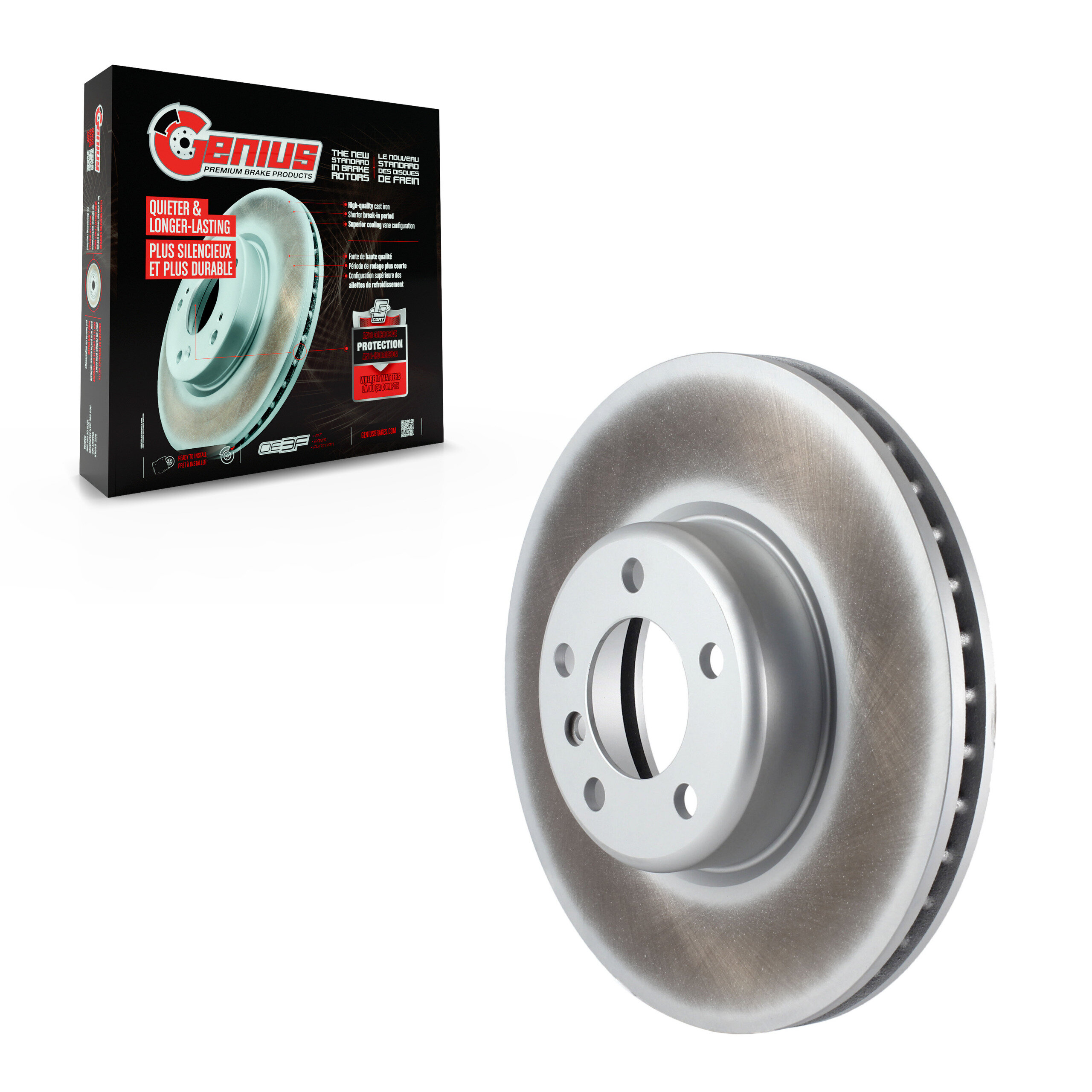 Genius - GCR-G8168 - Front Disc Brake Rotor