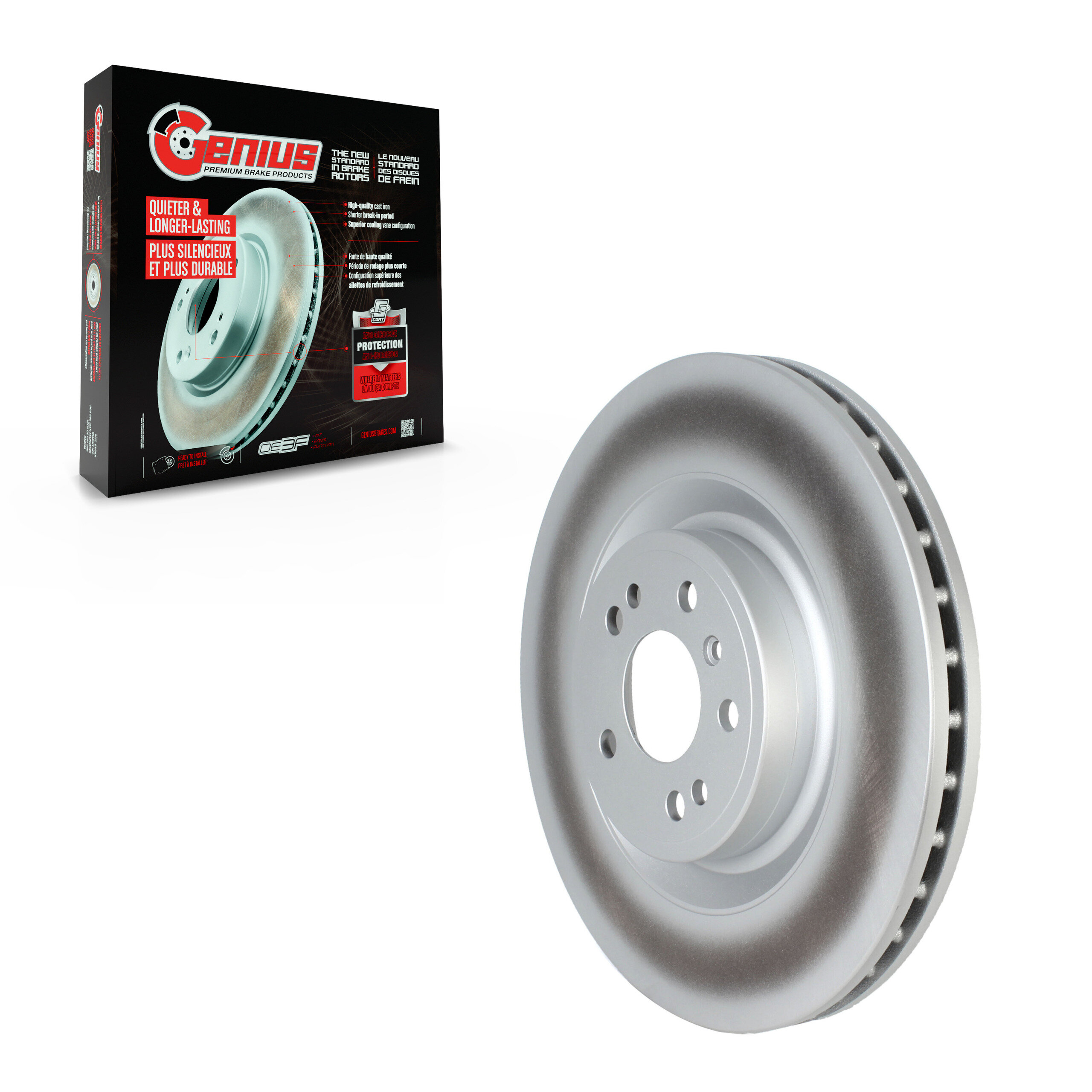 Genius - GCR-G8197 - Front Disc Brake Rotor