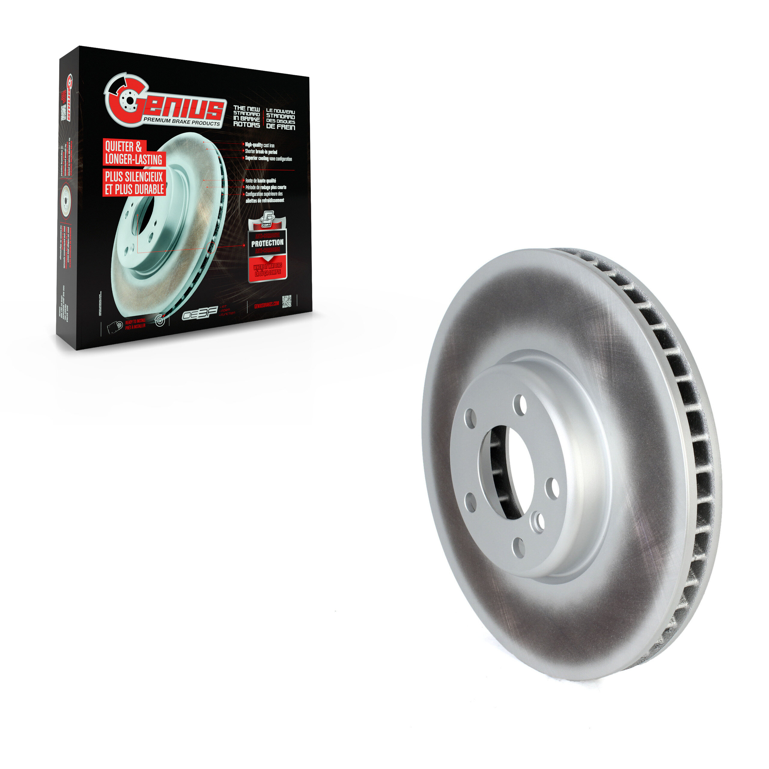 Genius - GCR-G8202 - Front Left Disc Brake Rotor