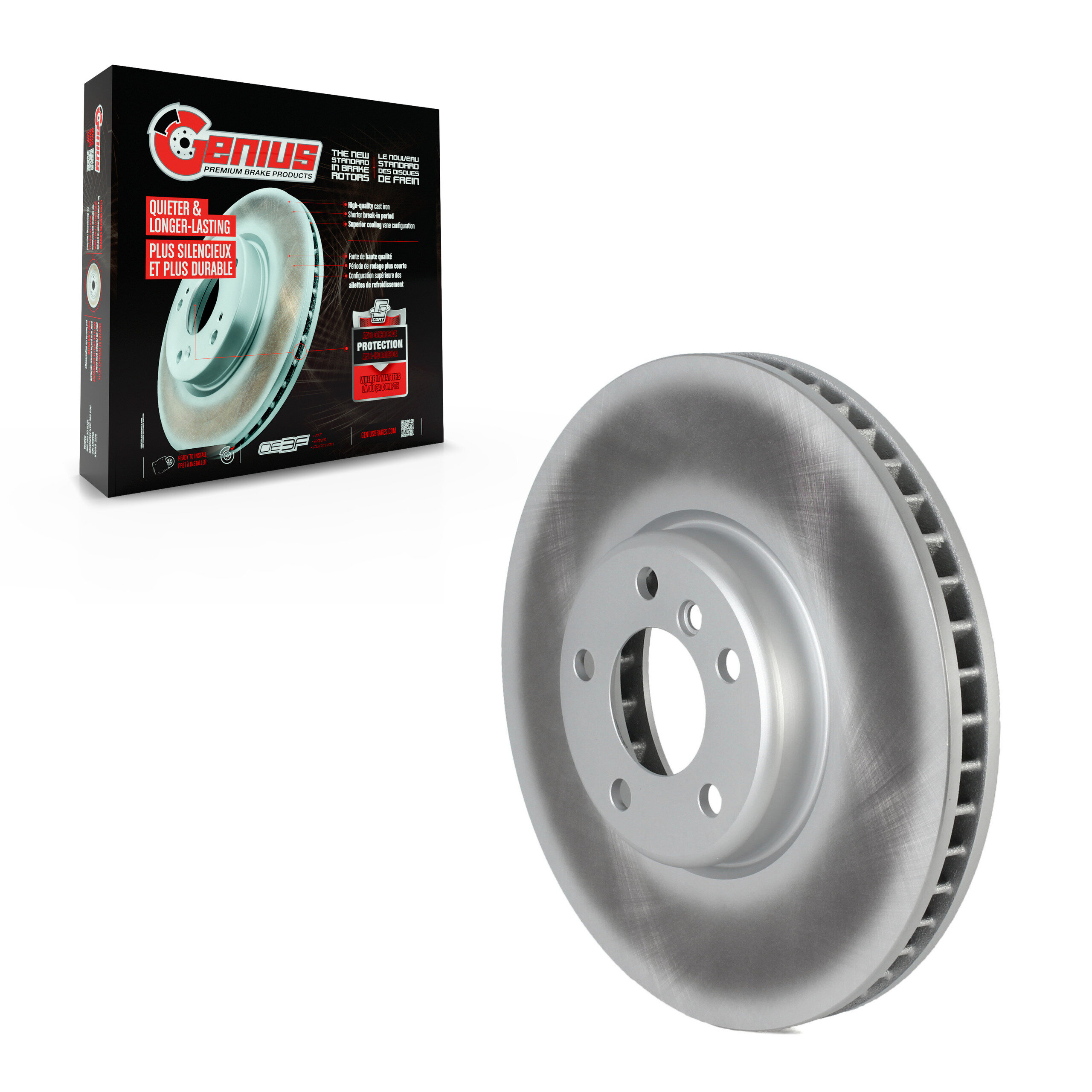Genius - GCR-G8203 - Front Right Disc Brake Rotor