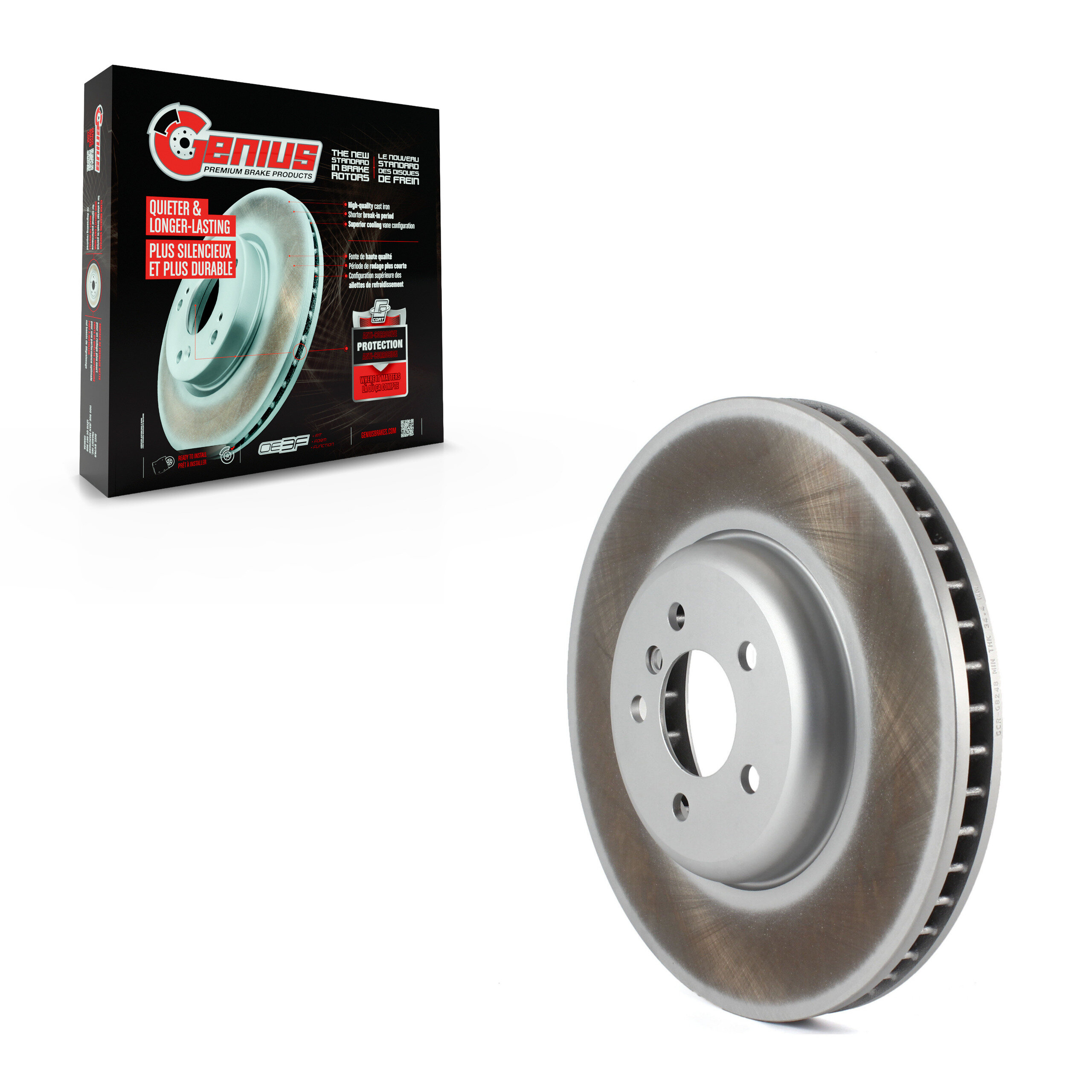 Genius - GCR-G8248 - Front Right Disc Brake Rotor