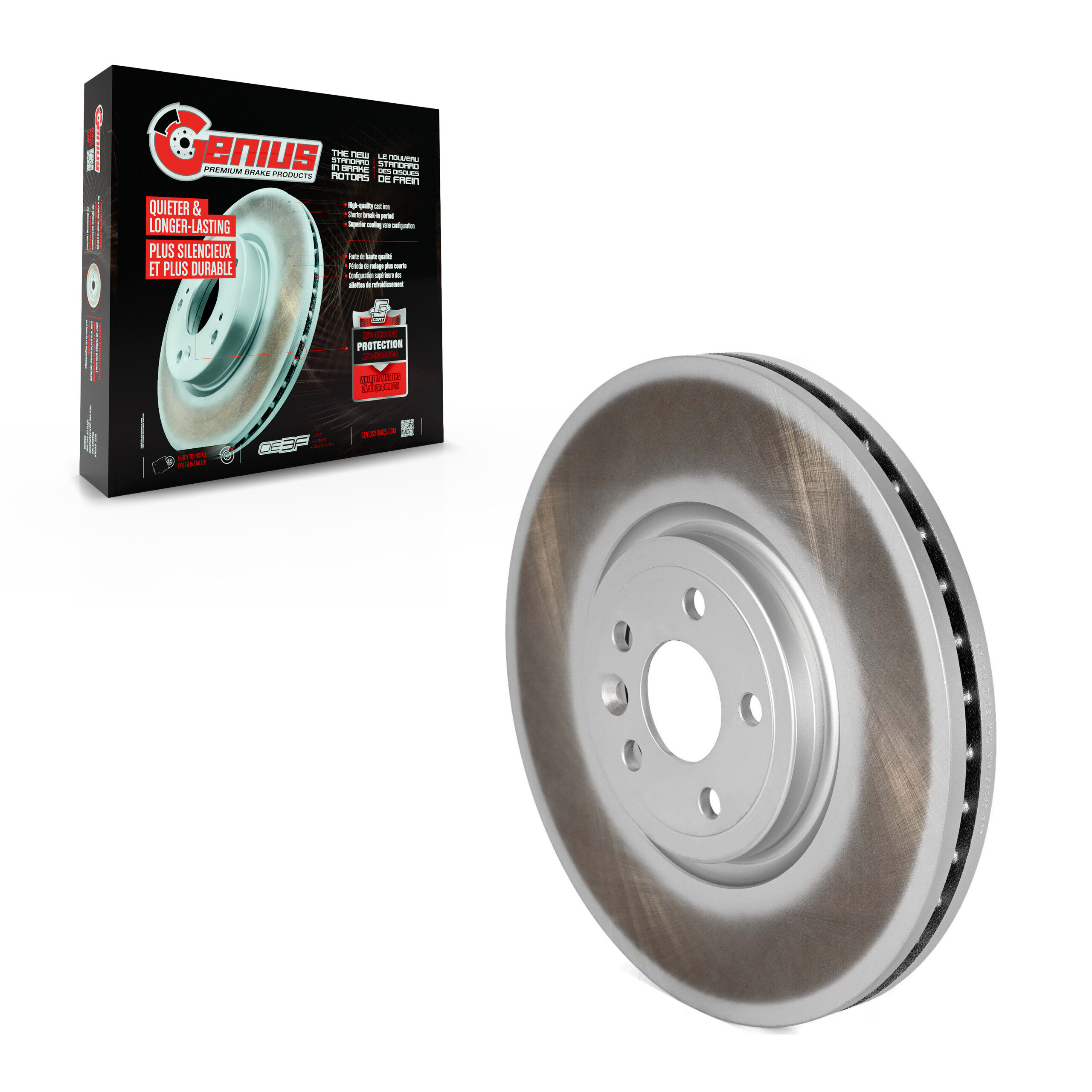 Genius - GCR-G8296 - Front Disc Brake Rotor
