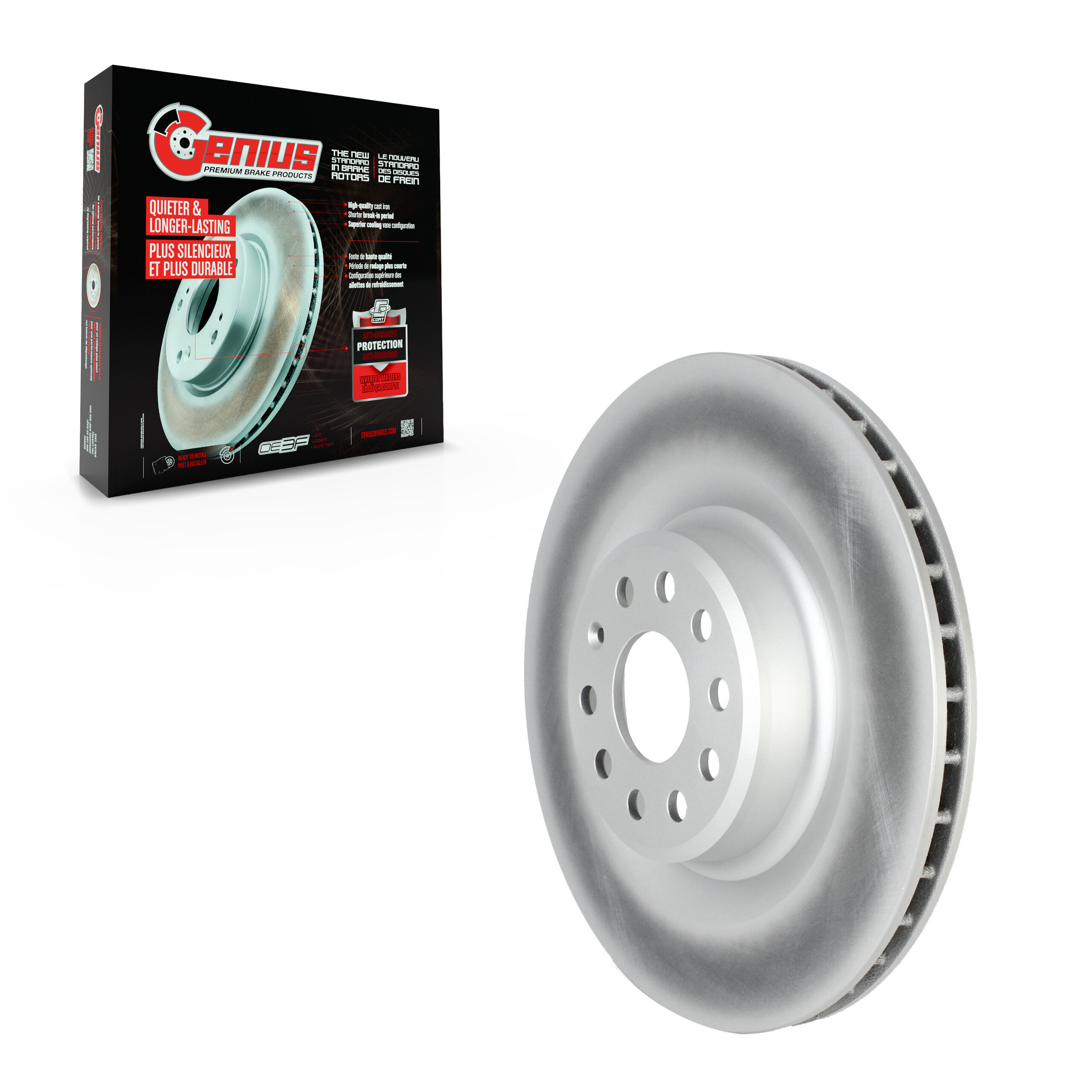 Genius - GCR-G8337 - Rear Disc Brake Rotor