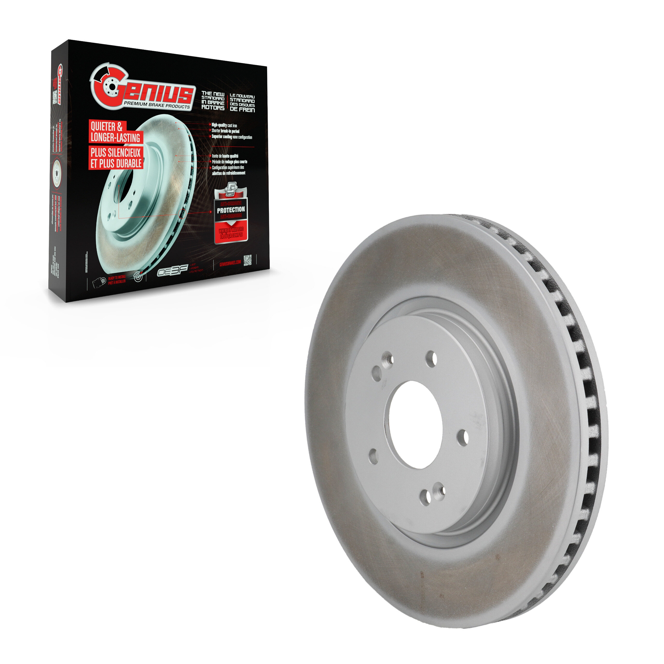 Genius - GCR-G8463 - Front Disc Brake Rotor