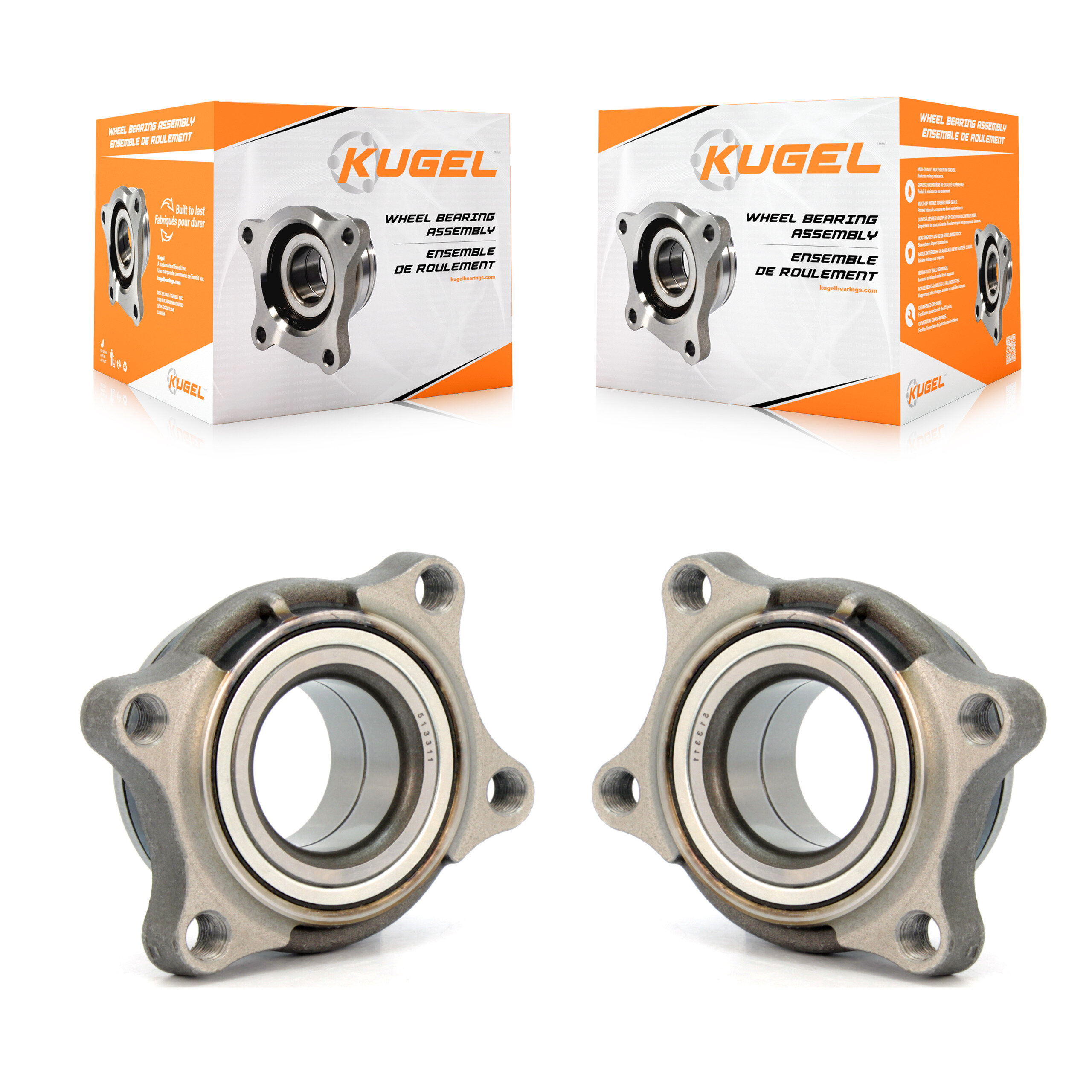 Kugel - K70-100004 - Front Wheel Bearing Assembly Kits