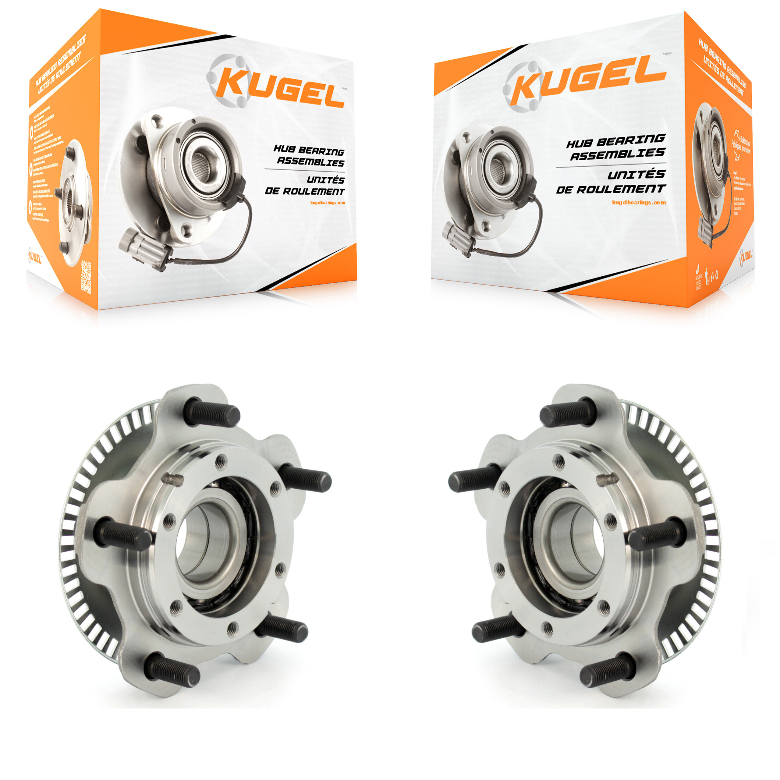 Kugel - K70-100277 - Front Wheel Bearing and Hub Assembly Kits