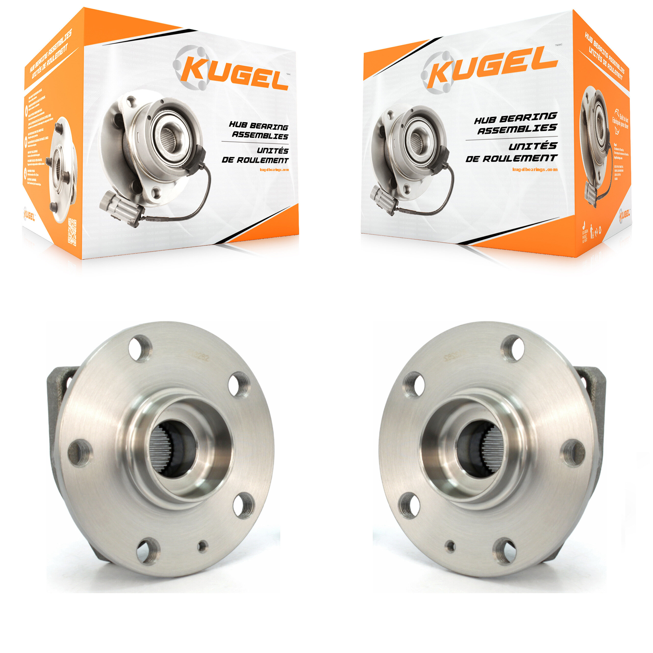 Kugel - K70-100317 - Front Wheel Bearing and Hub Assembly Kits