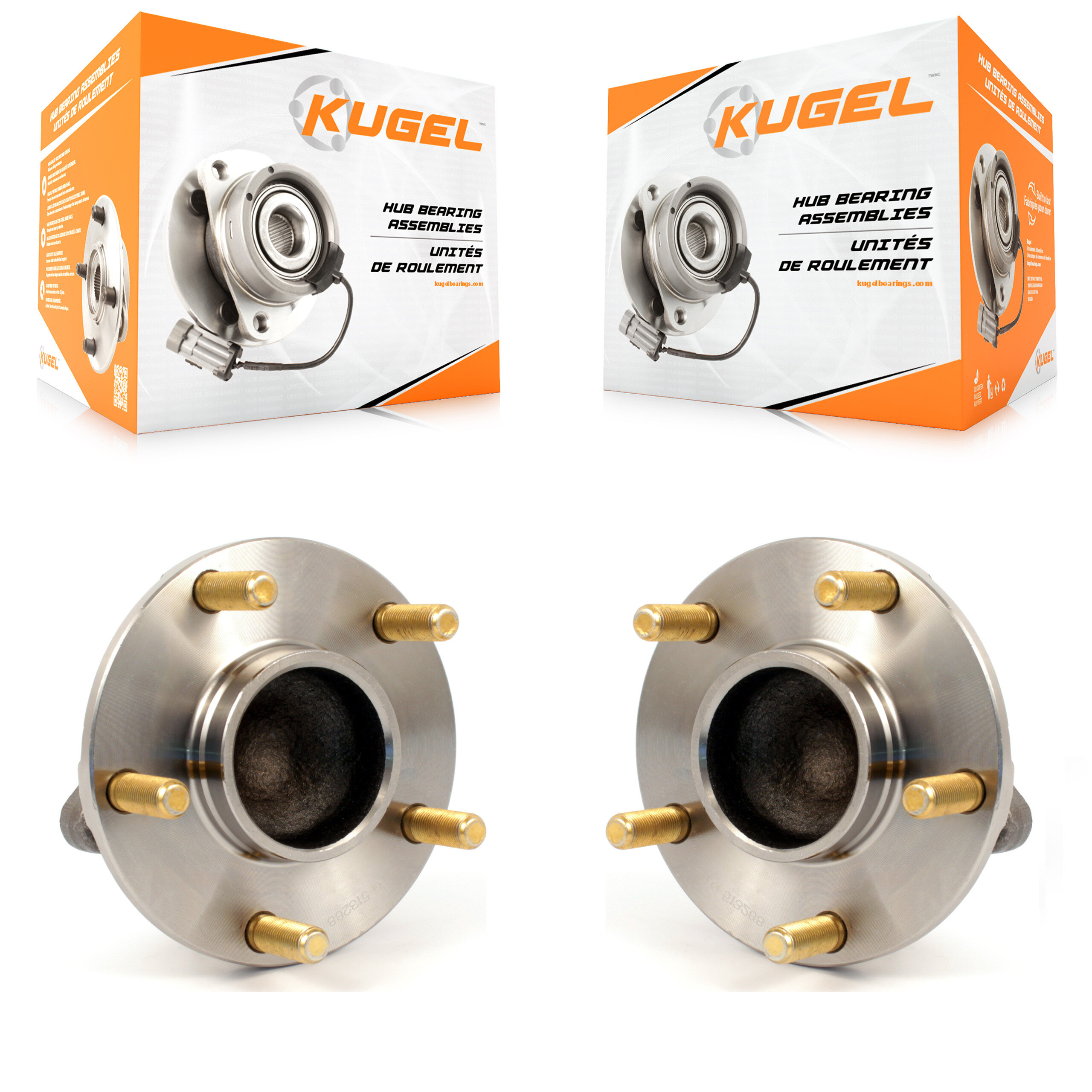 Kugel - K70-100323 - Front Wheel Bearing and Hub Assembly Kits