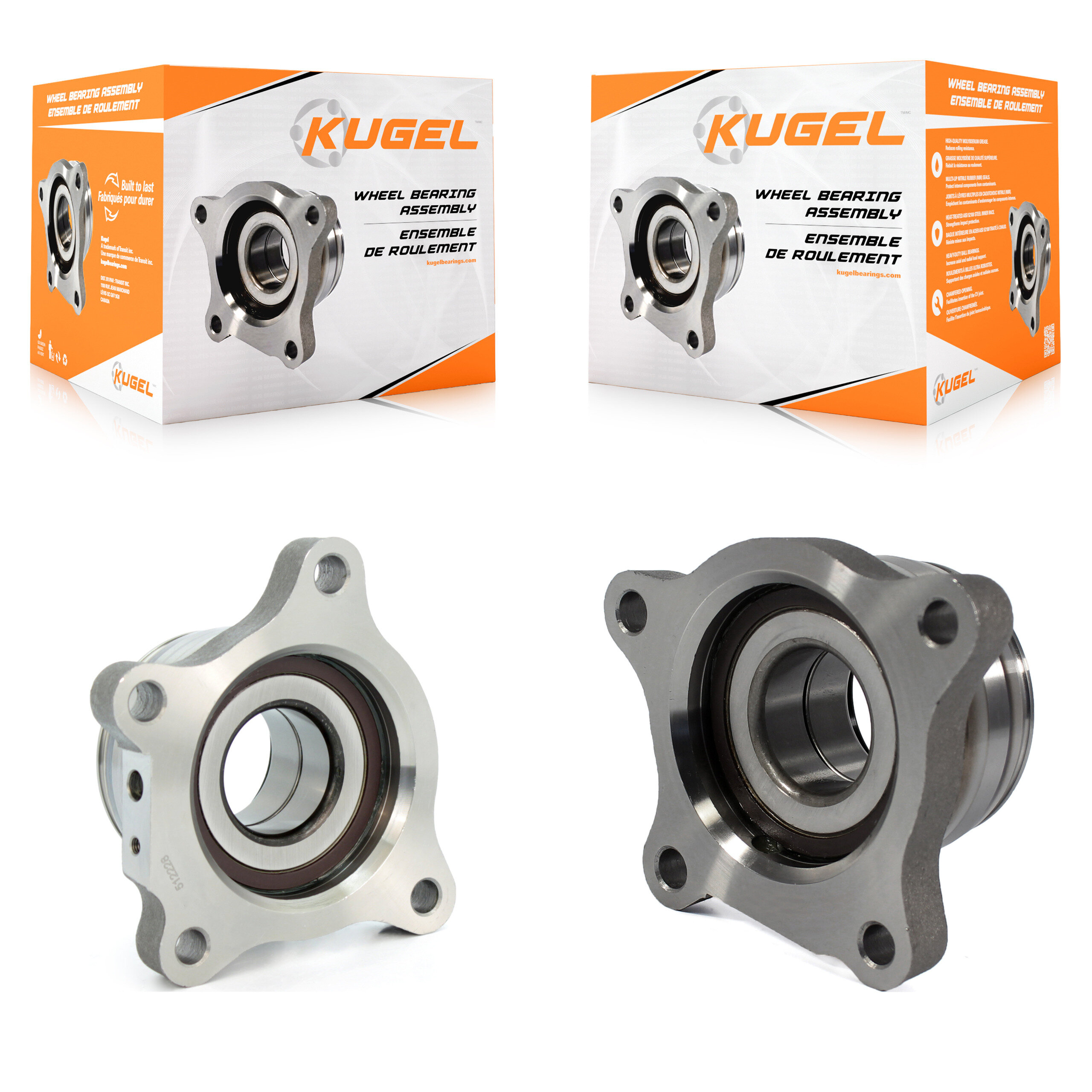 Kugel - K70-100455 - Rear Wheel Bearing Assembly Kits