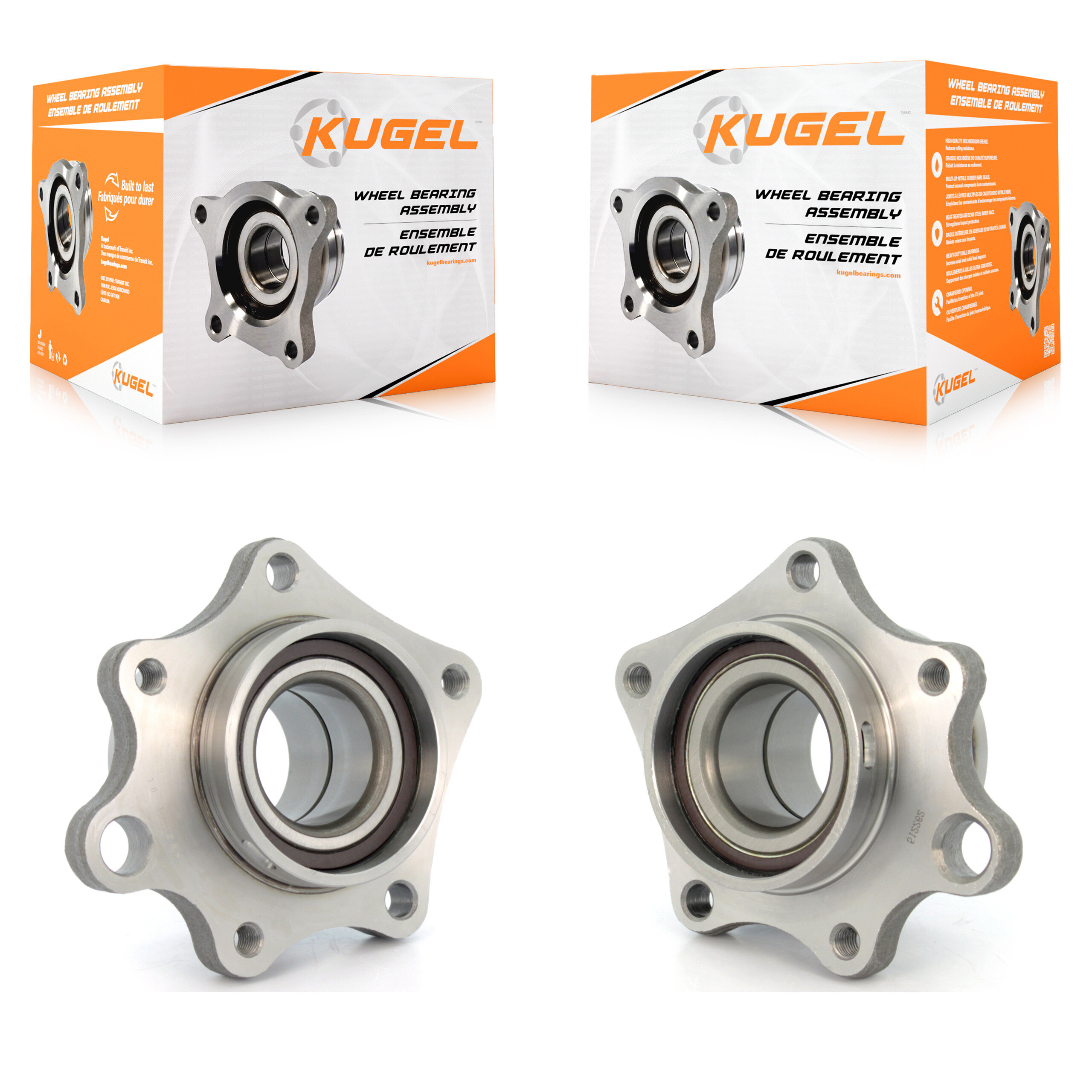 Kugel - K70-100456 - Rear Wheel Bearing Assembly Kits