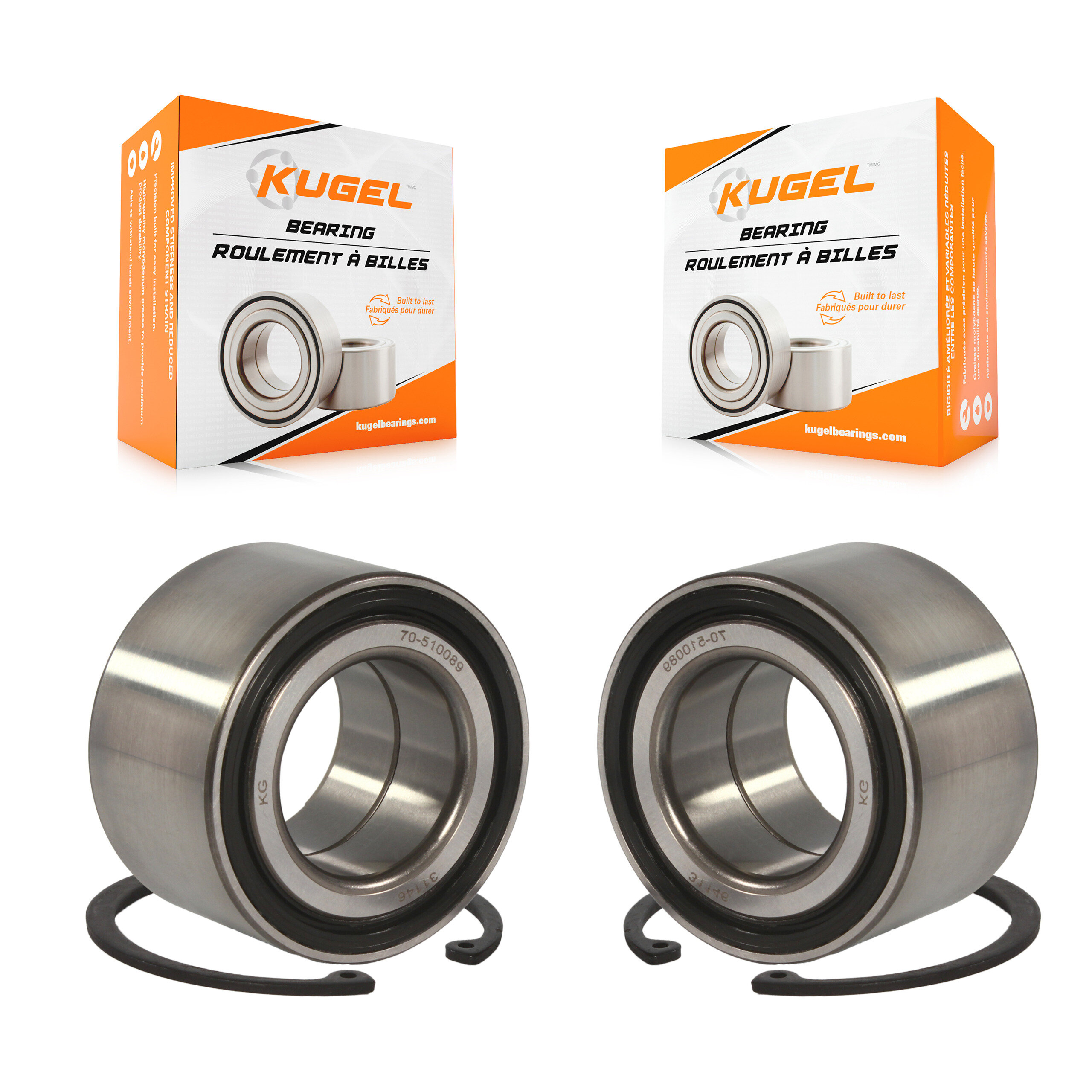 Kugel - K70-100527 - Front Wheel Bearing Kits