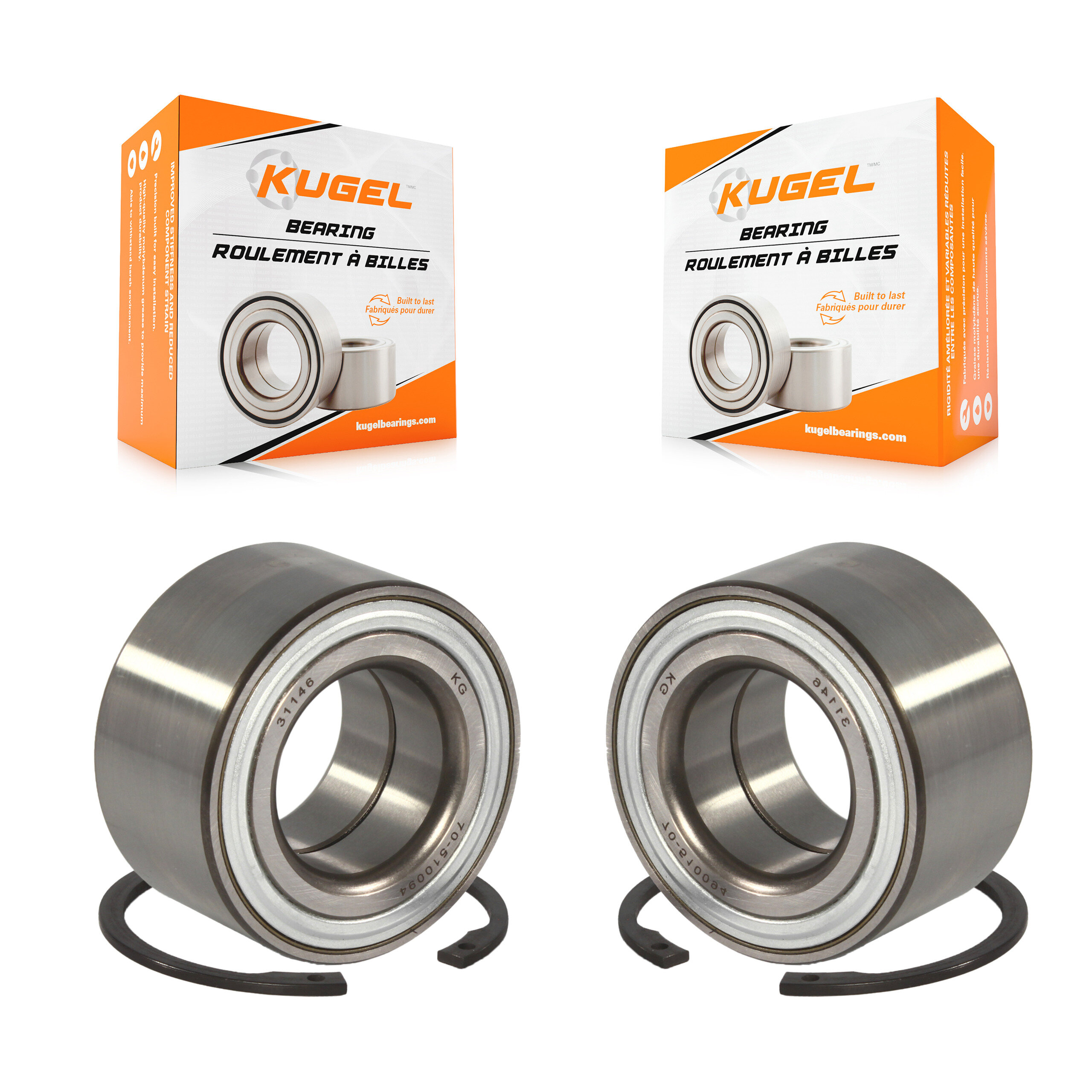 Kugel - K70-100532 - Front Wheel Bearing Kits
