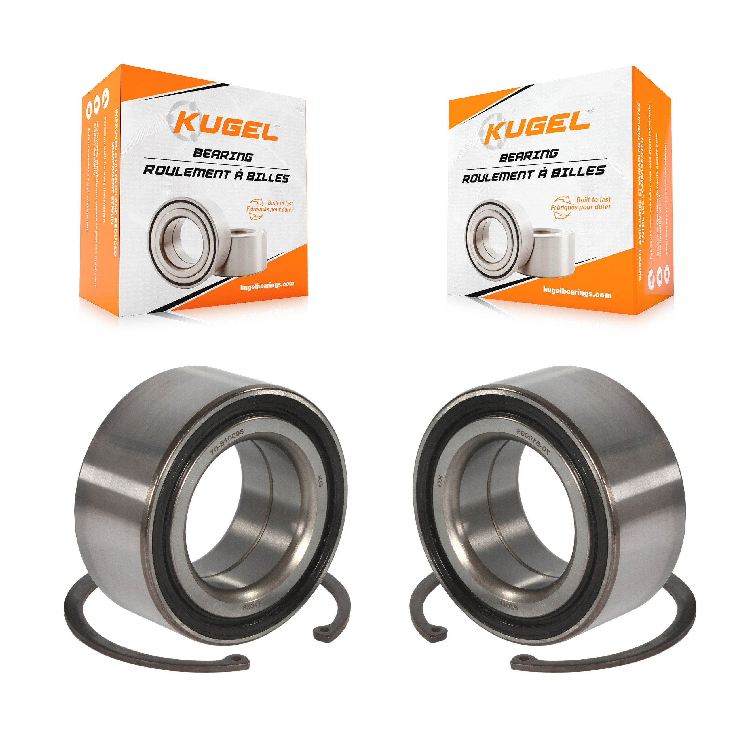 Kugel - K70-100533 - Front Wheel Bearing Kits