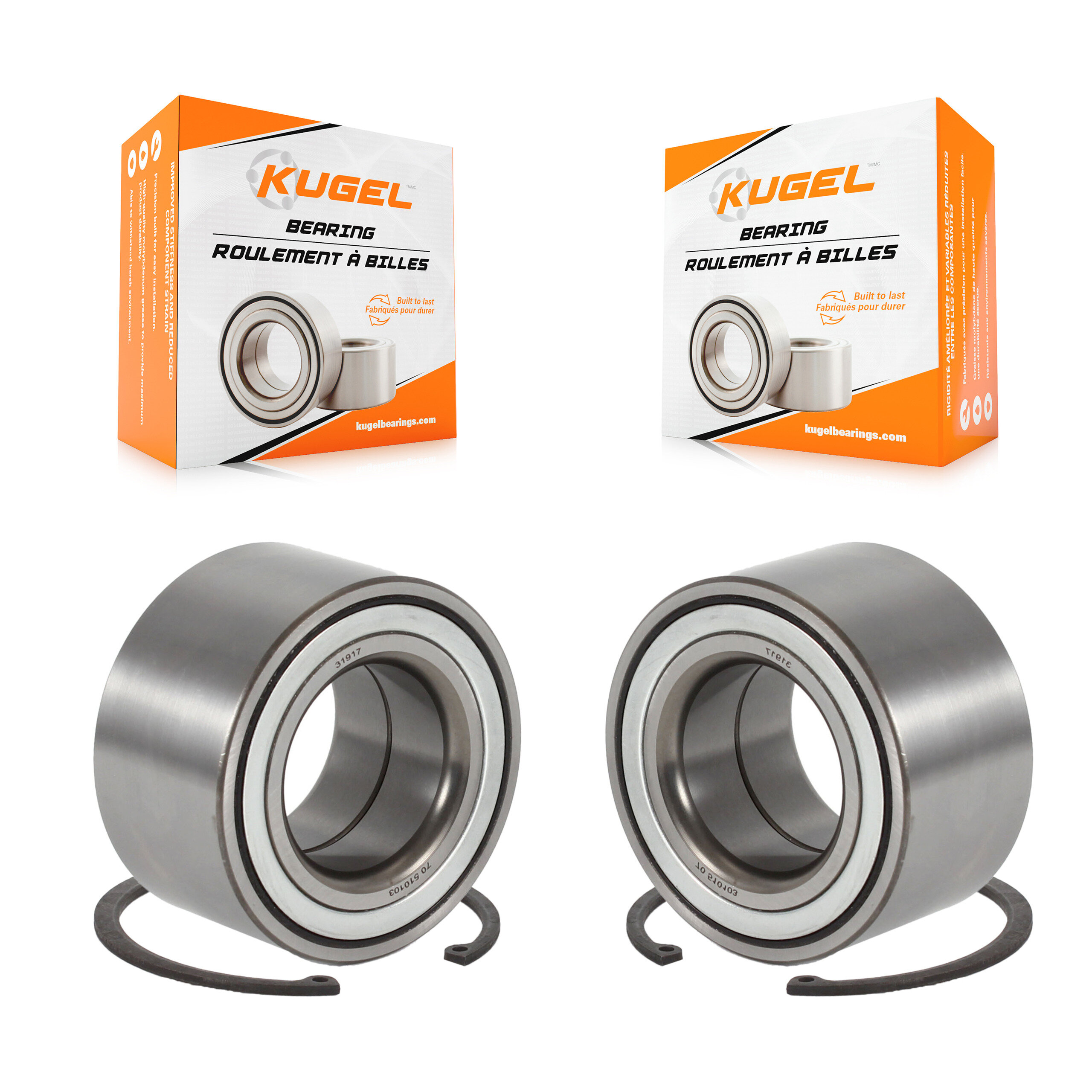 Kugel - K70-100540 - Front Wheel Bearing Kits