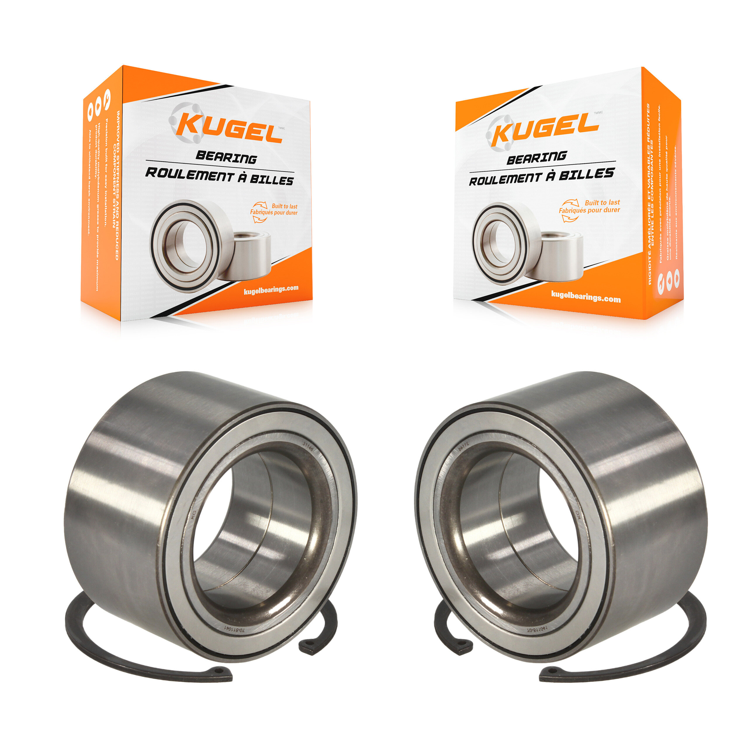 Kugel - K70-100549 - Front Wheel Bearing Kits