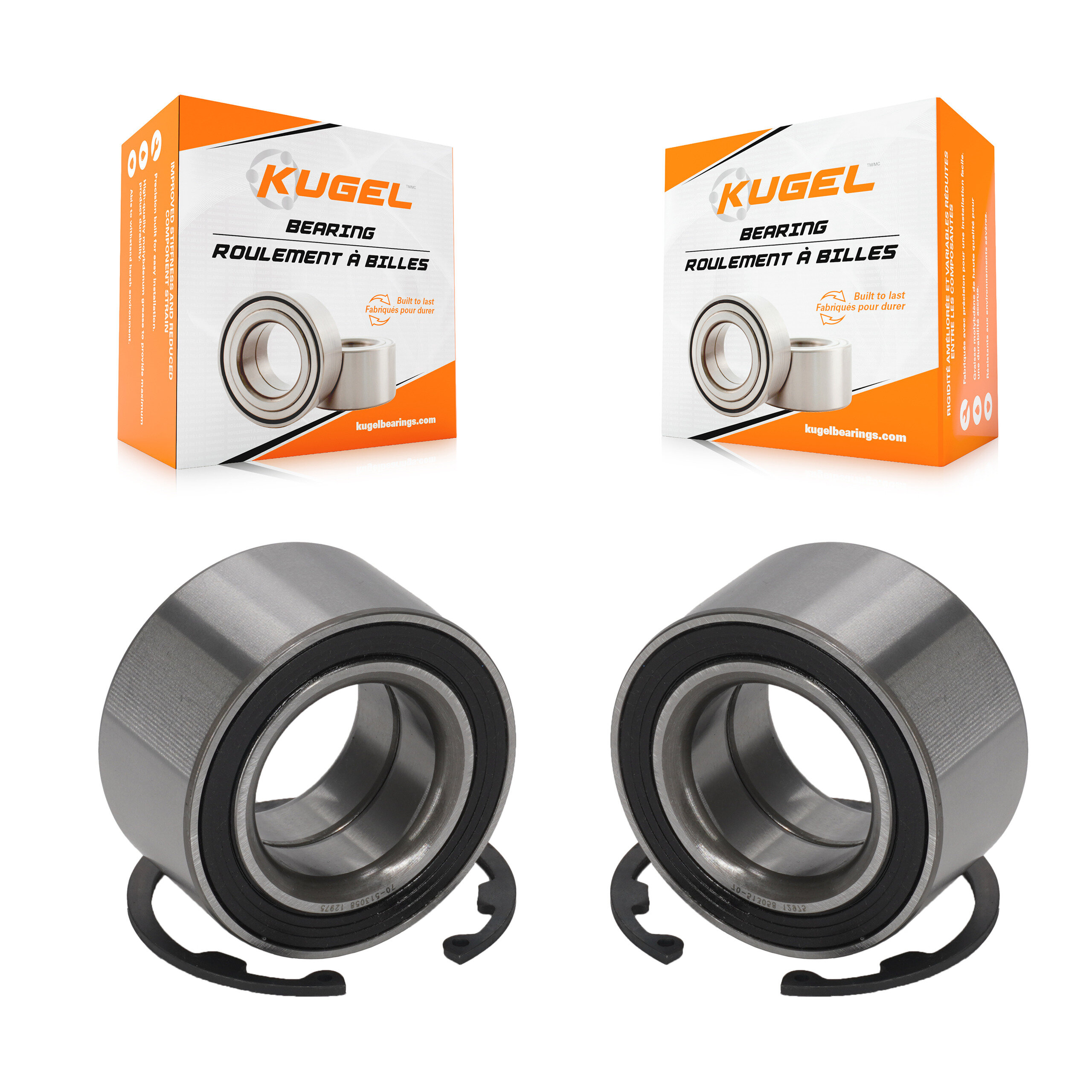 Kugel - K70-100550 - Front Wheel Bearing Kits