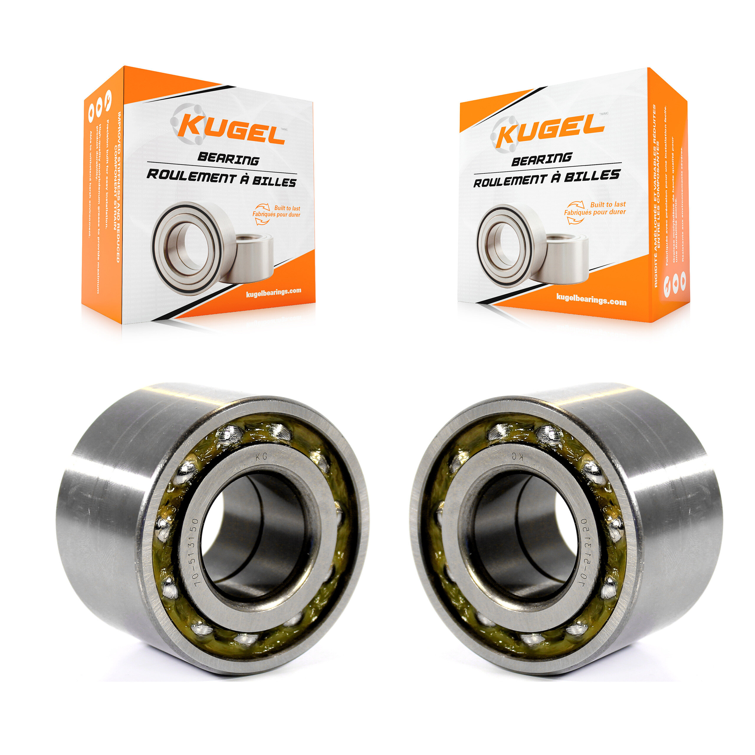 Kugel - K70-100553 - Front Wheel Bearing Kits