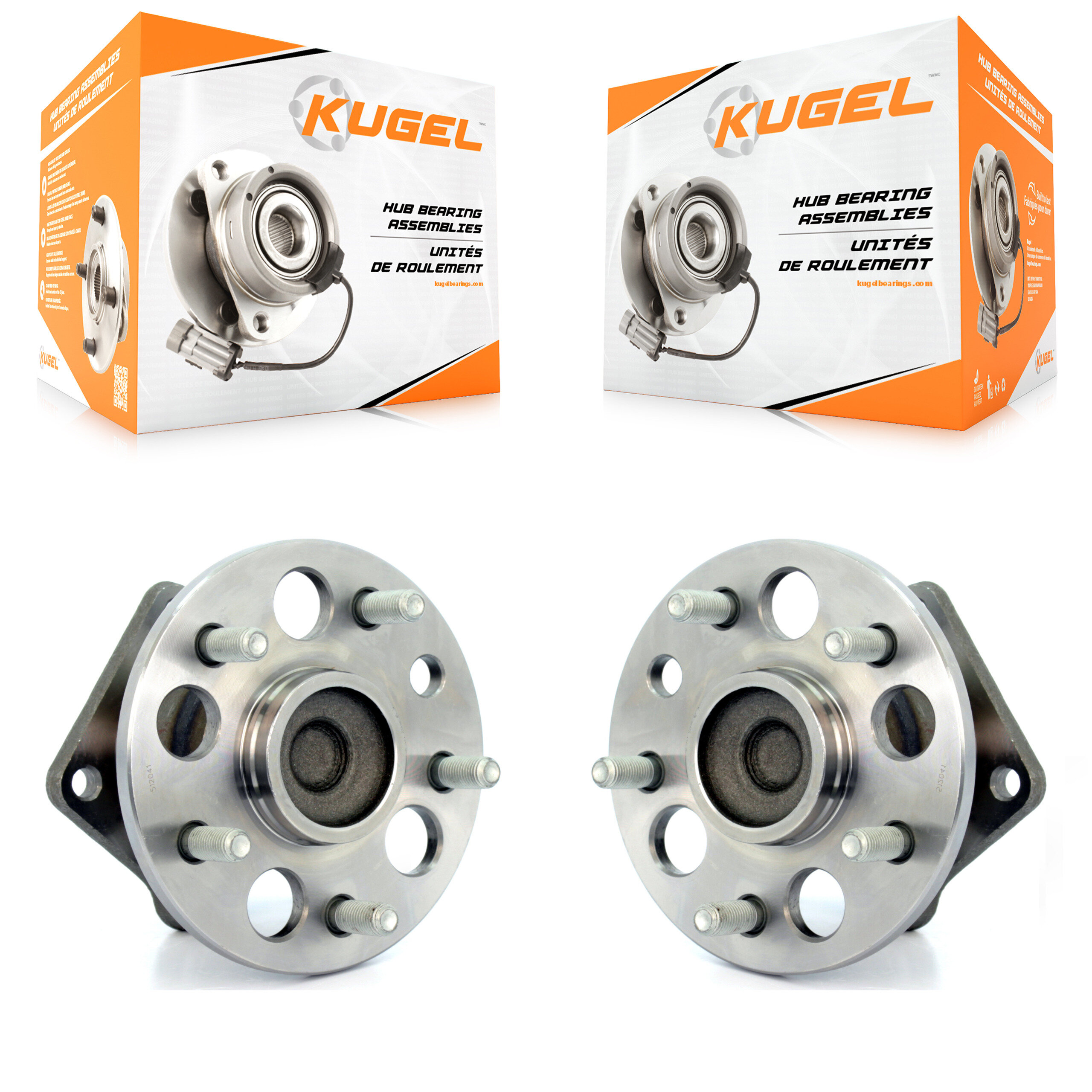 Kugel - K70-100565 - Rear Wheel Bearing and Hub Assembly Kits