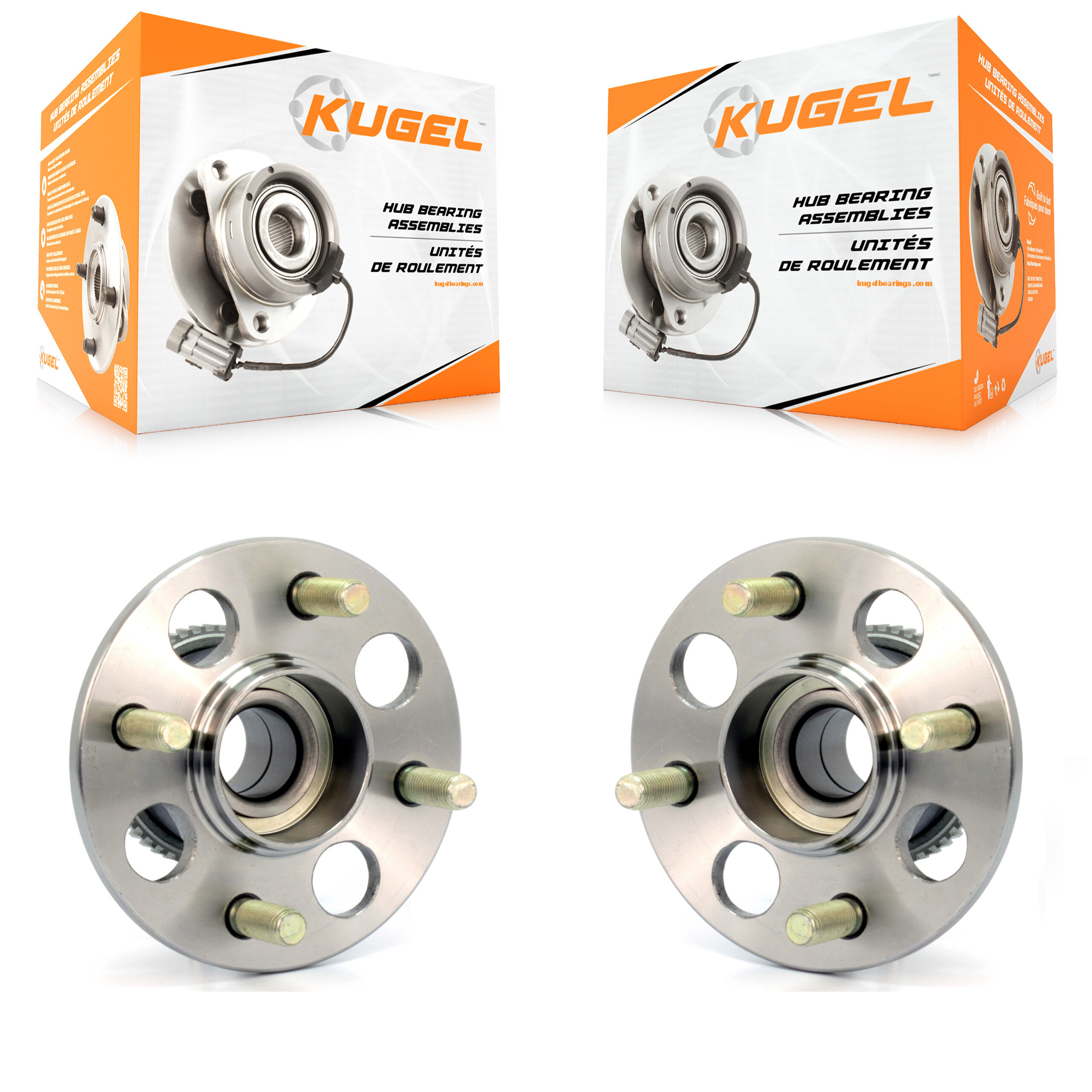 Kugel - K70-100566 - Rear Wheel Bearing and Hub Assembly Kits