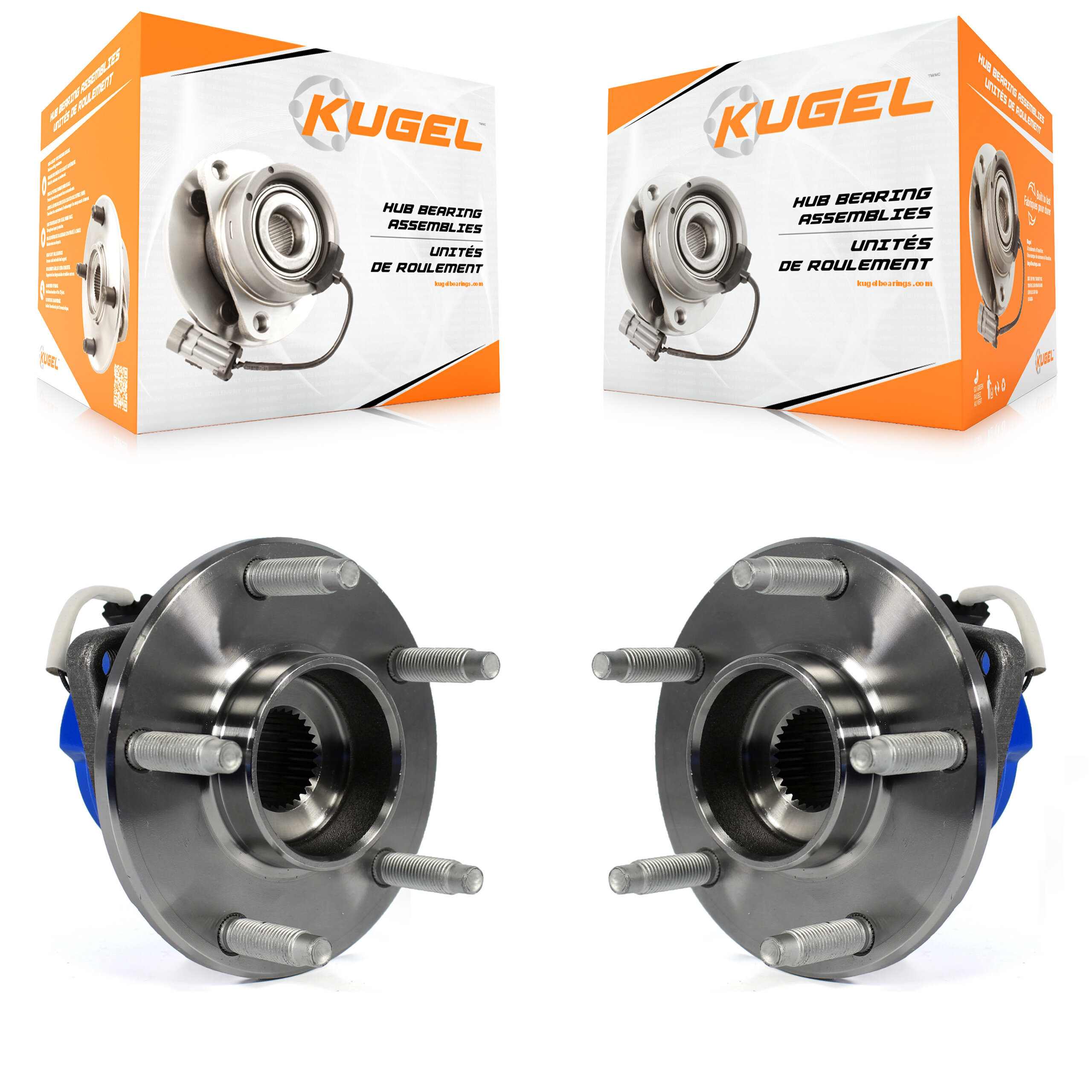 Kugel - K70-100572 - Rear Wheel Bearing and Hub Assembly Kits