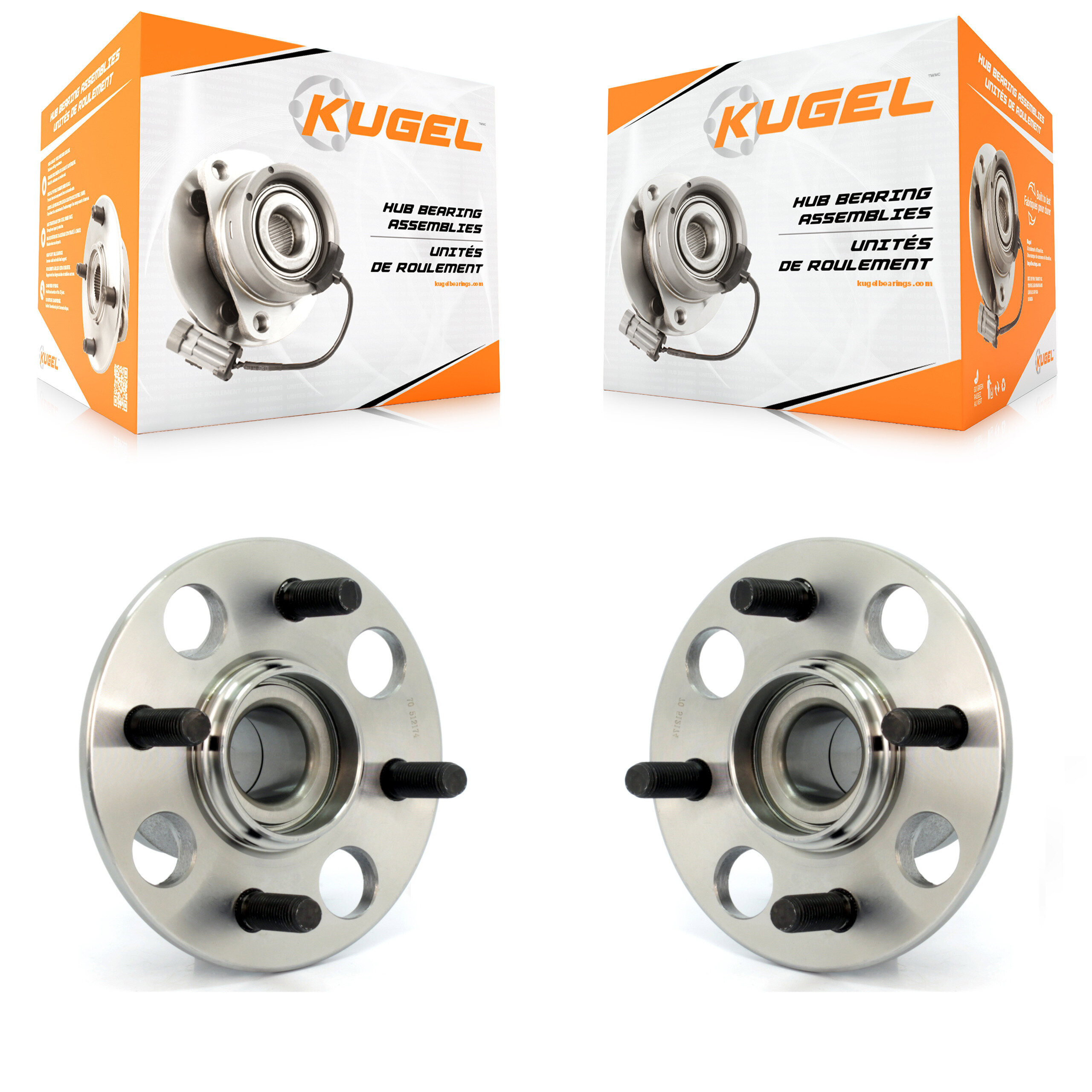 Kugel - K70-100583 - Rear Wheel Bearing and Hub Assembly Kits