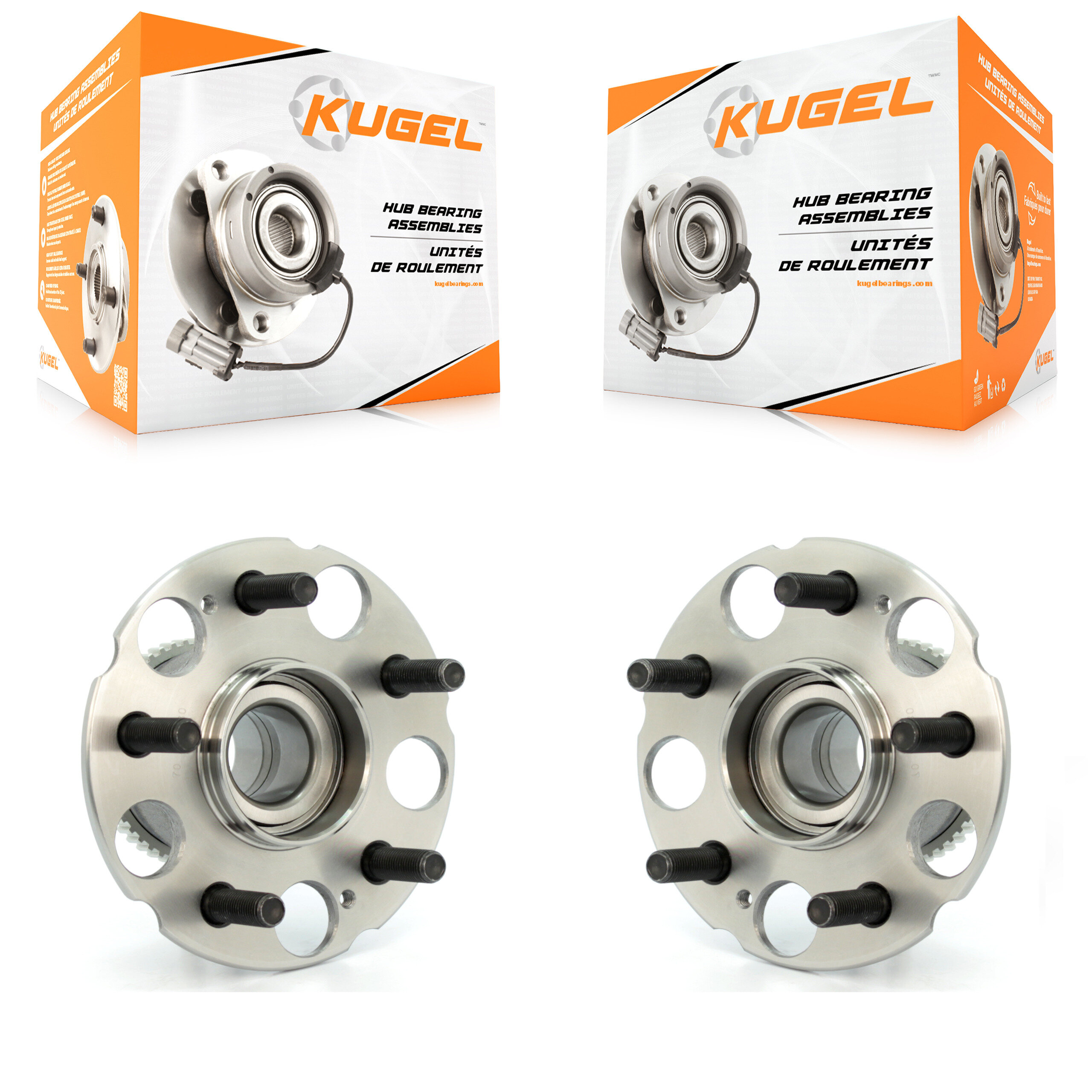 Kugel - K70-100588 - Rear Wheel Bearing and Hub Assembly Kits