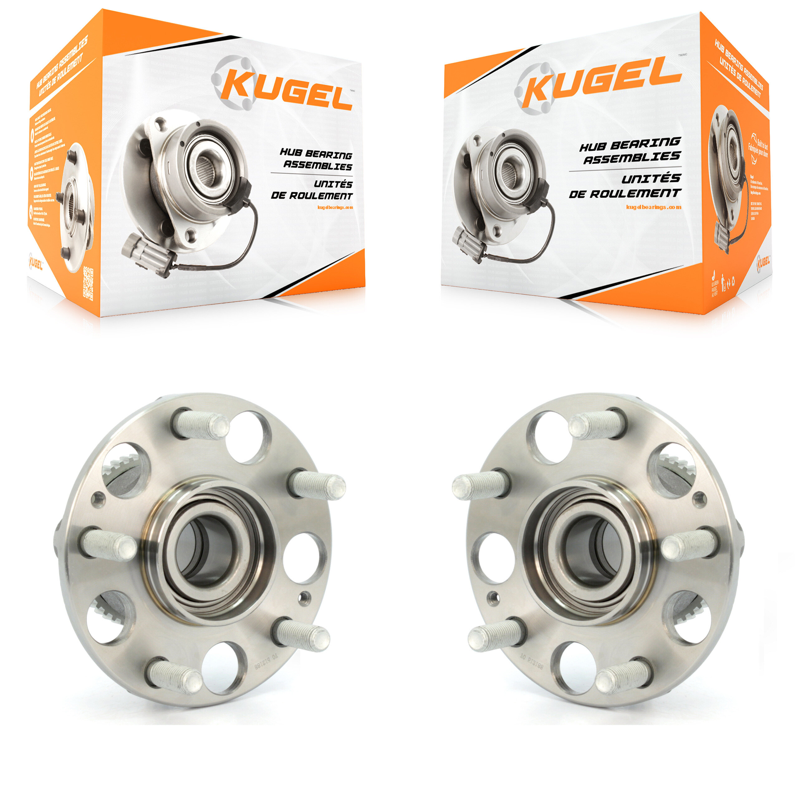Kugel - K70-100591 - Rear Wheel Bearing and Hub Assembly Kits