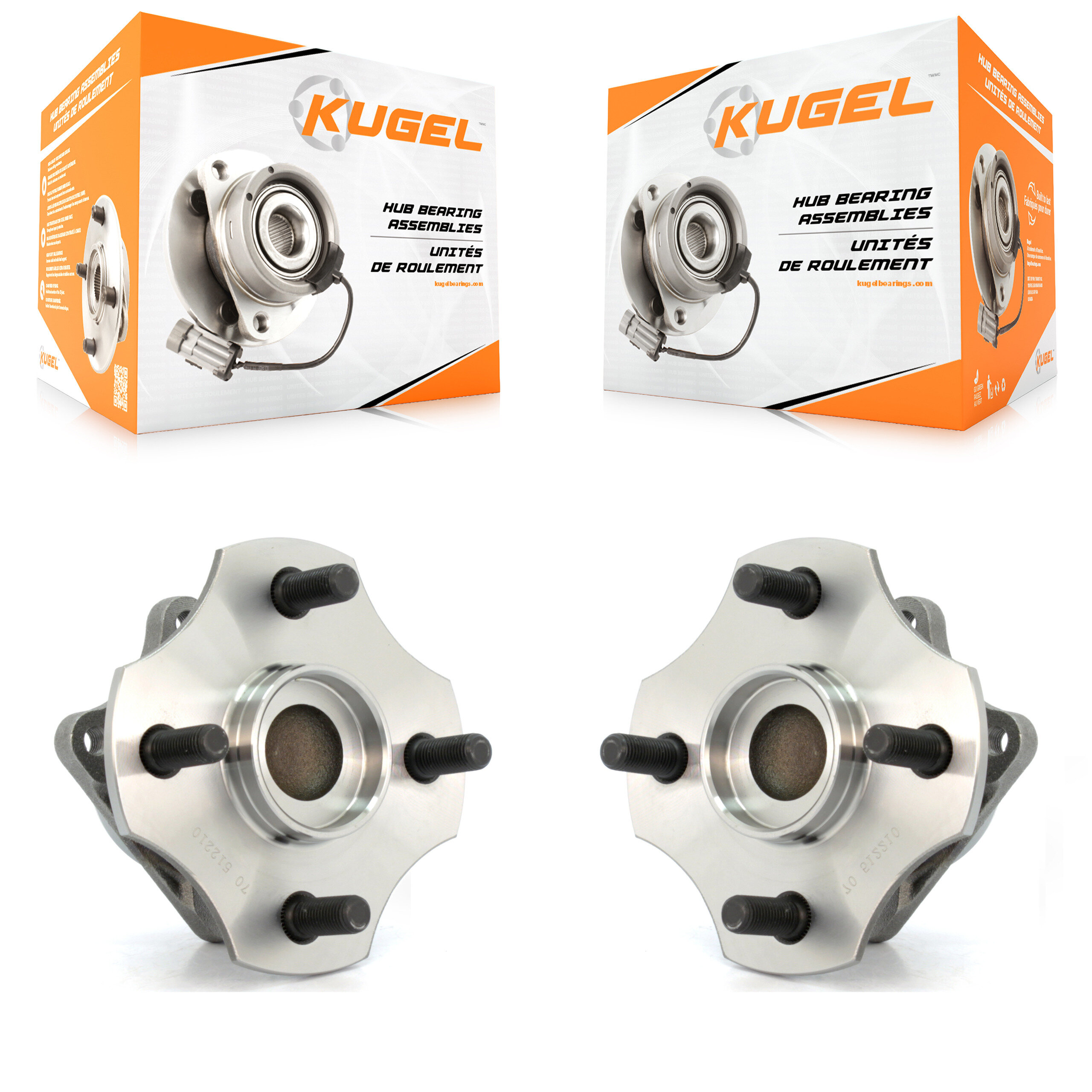 Kugel - K70-100603 - Rear Wheel Bearing and Hub Assembly Kits