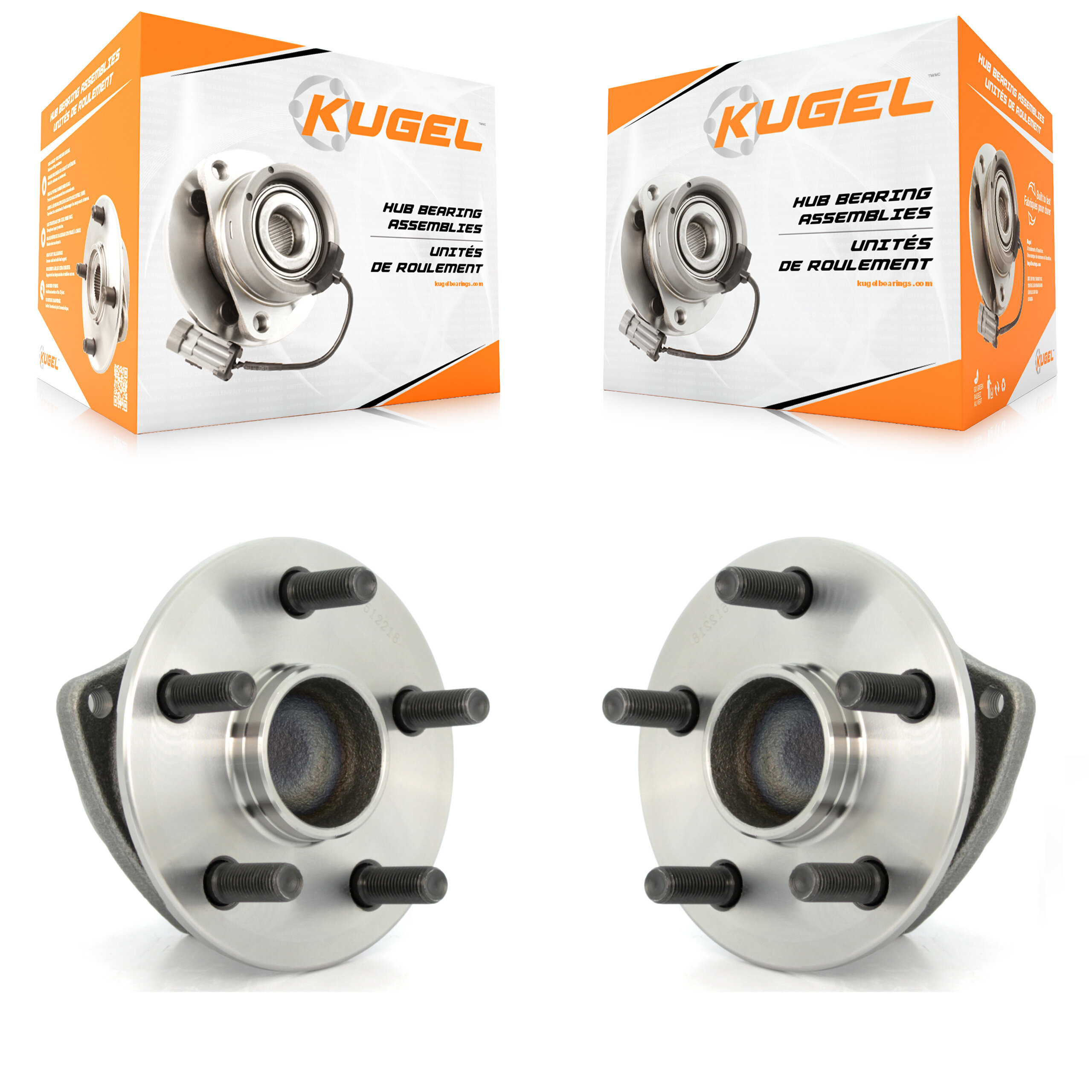 Kugel - K70-100605 - Rear Wheel Bearing and Hub Assembly Kits