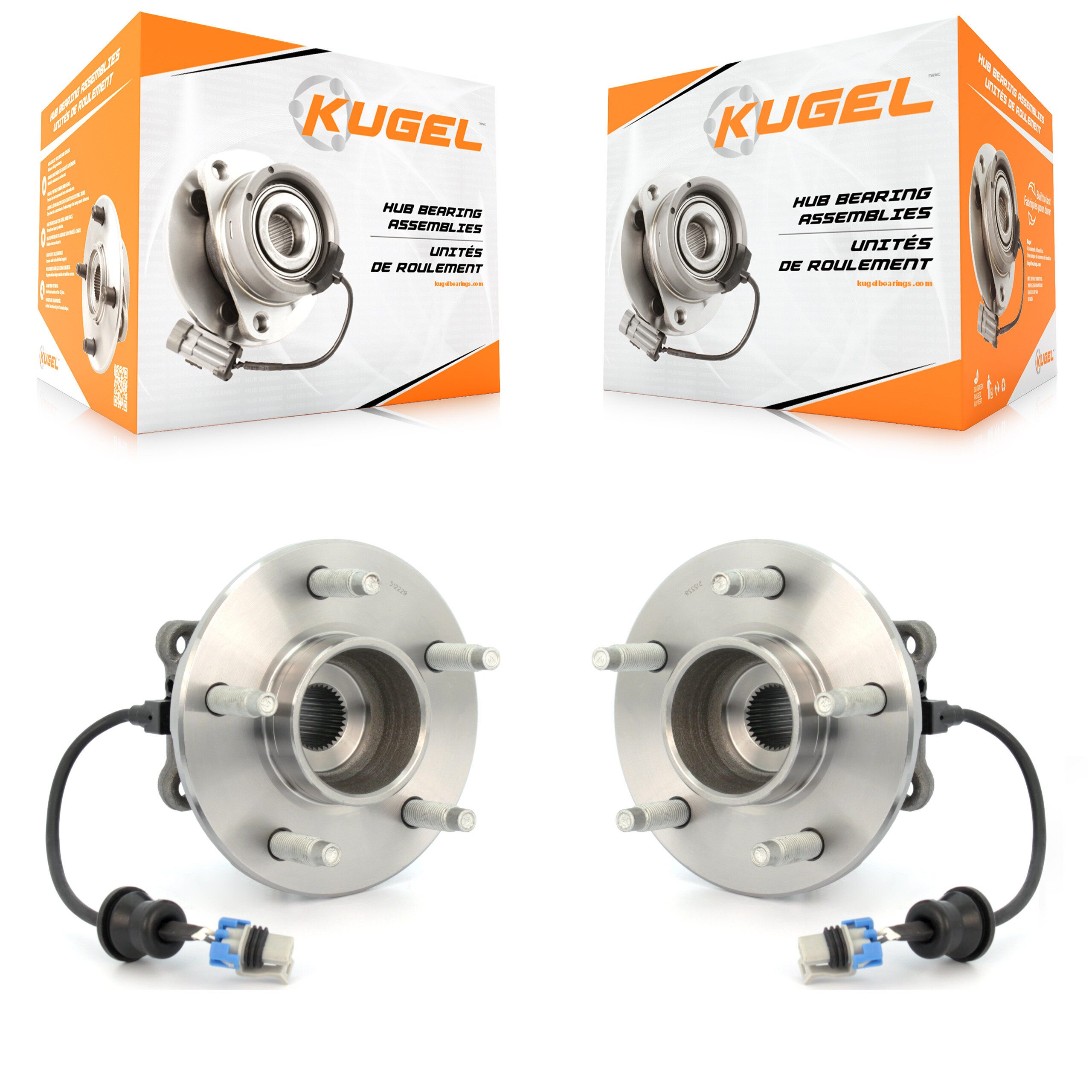 Kugel - K70-100609 - Rear Wheel Bearing and Hub Assembly Kits