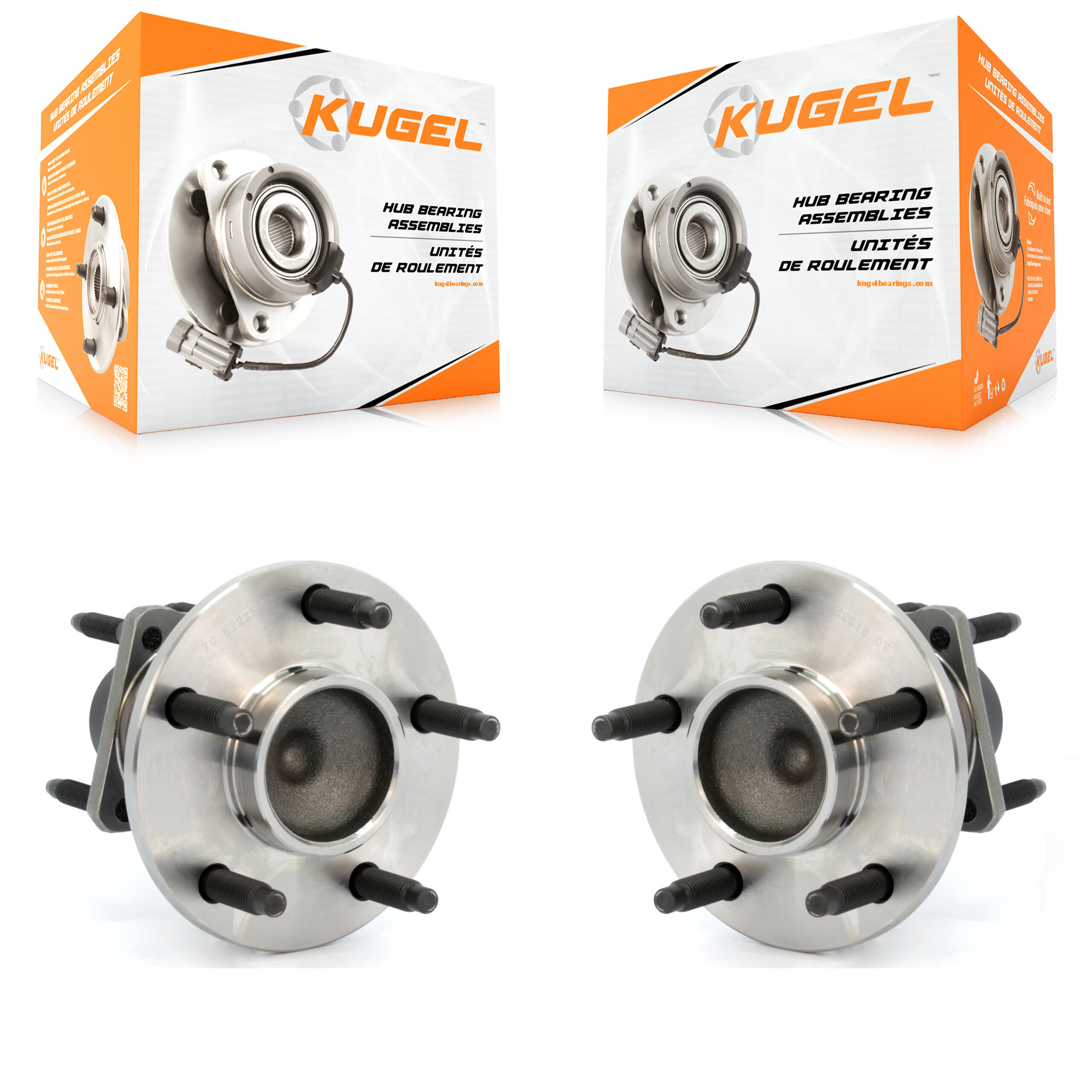 Kugel - K70-100618 - Rear Wheel Bearing and Hub Assembly Kits
