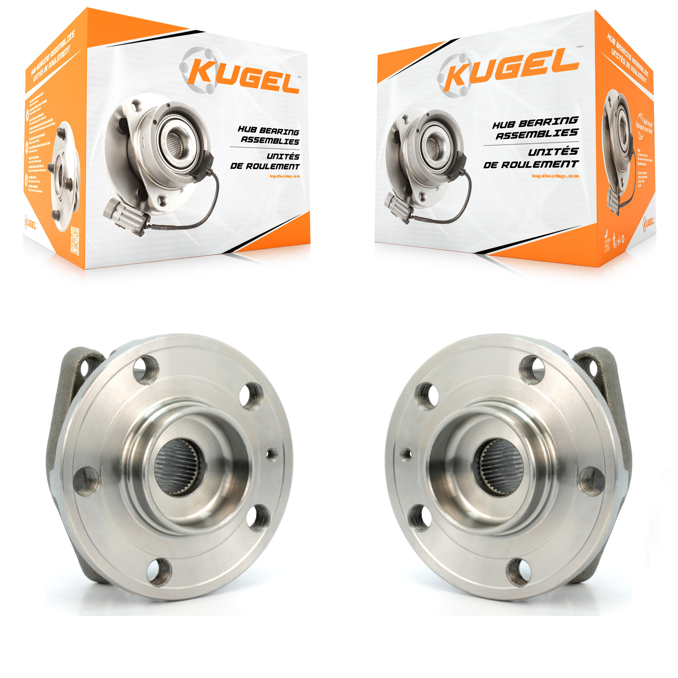 Kugel - K70-100619 - Rear Wheel Bearing and Hub Assembly Kits