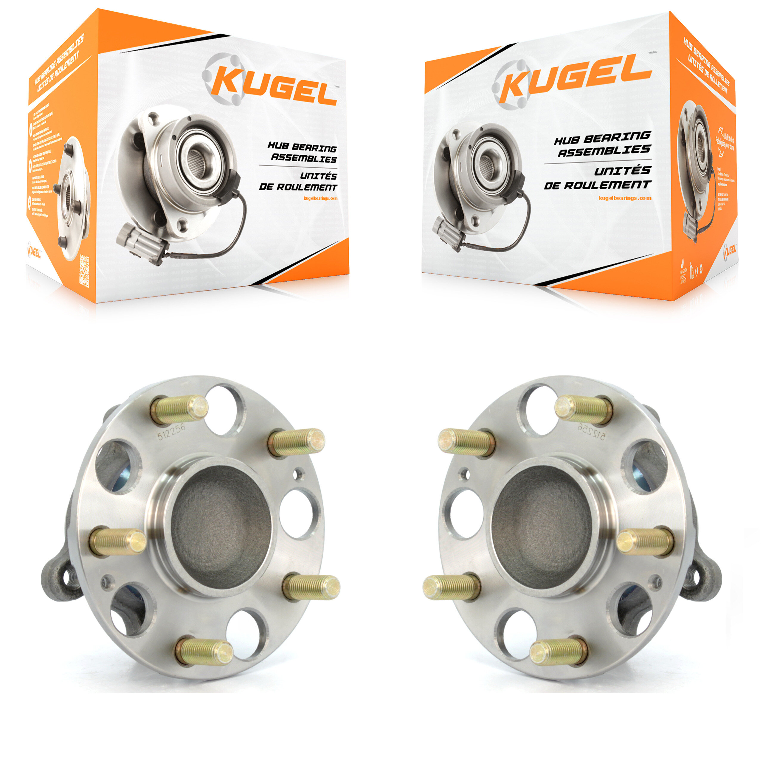 Kugel - K70-100620 - Rear Wheel Bearing and Hub Assembly Kits