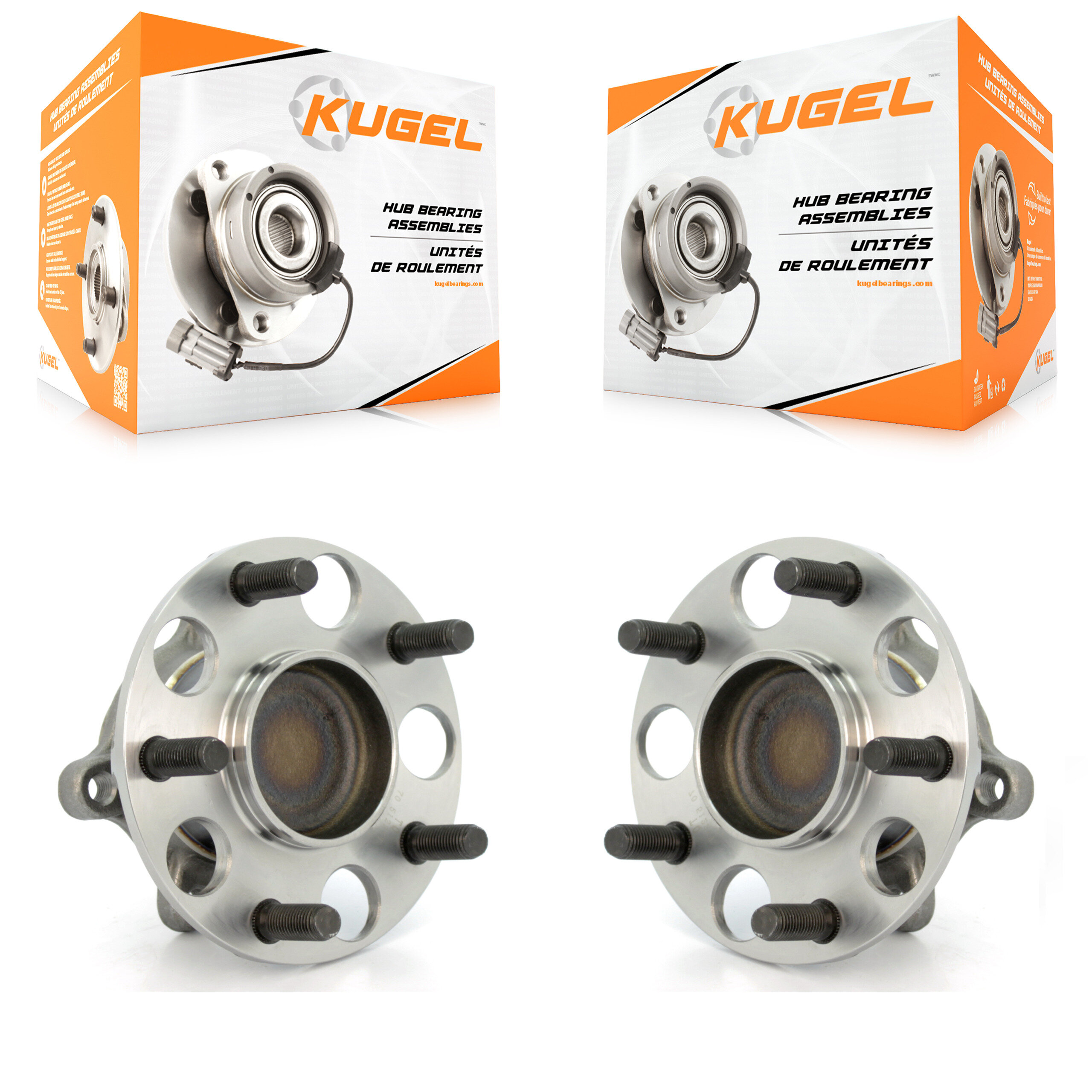 Kugel - K70-100621 - Rear Wheel Bearing and Hub Assembly Kits