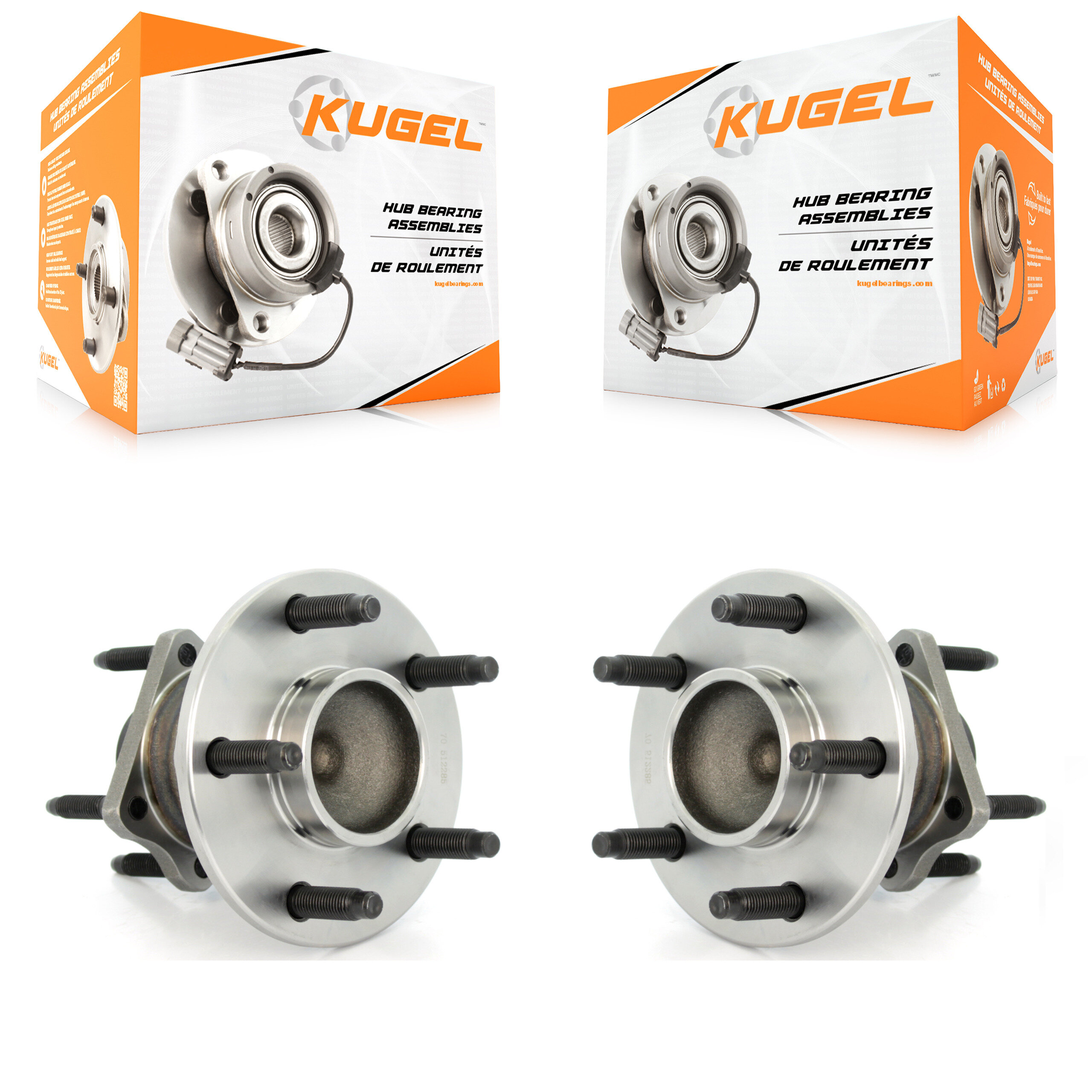 Kugel - K70-100635 - Rear Wheel Bearing and Hub Assembly Kits