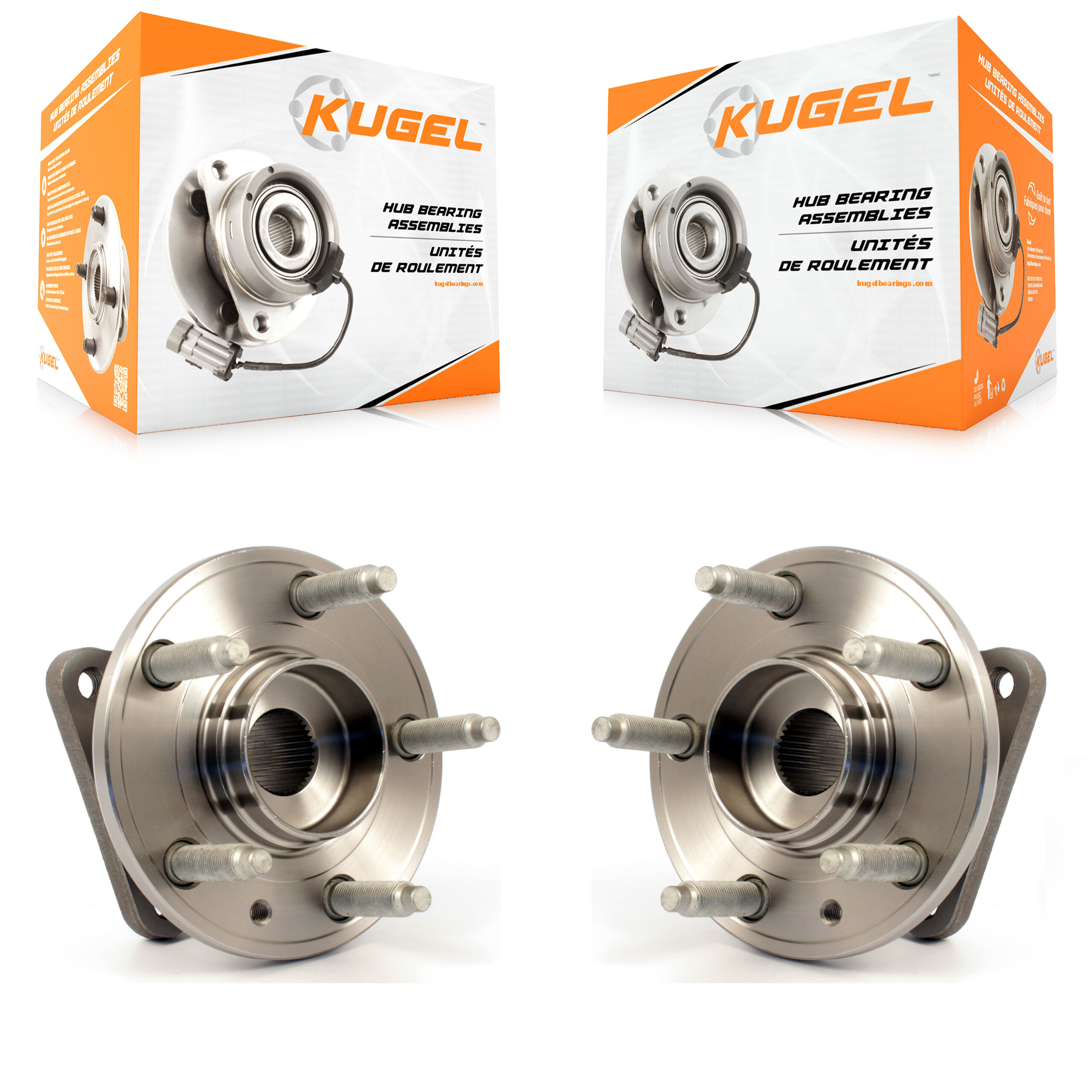 Kugel - K70-100641 - Rear Wheel Bearing and Hub Assembly Kits
